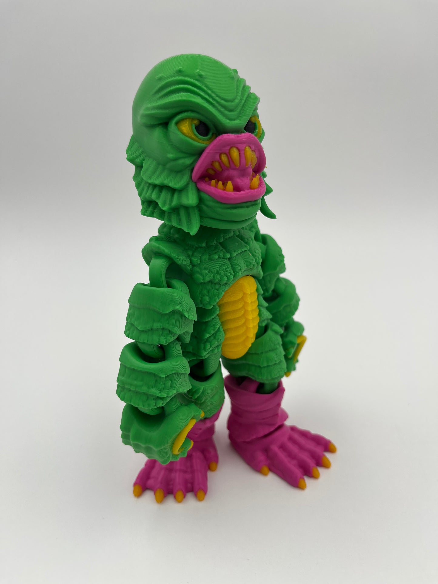 Halloween Fishman Roaring – Monster Figurine (Articulated)
