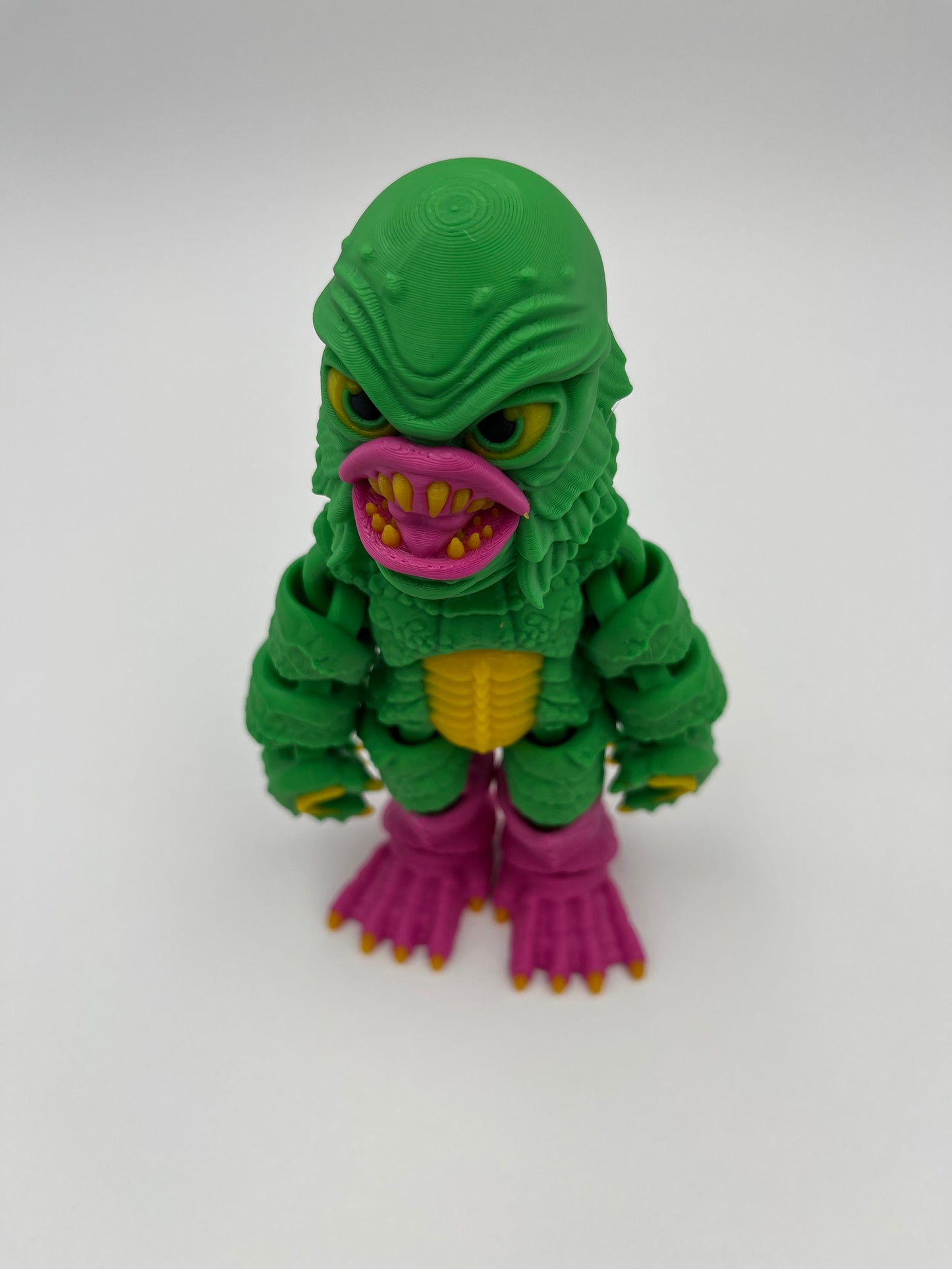 Halloween Fishman Roaring – Monster Figurine (Articulated)