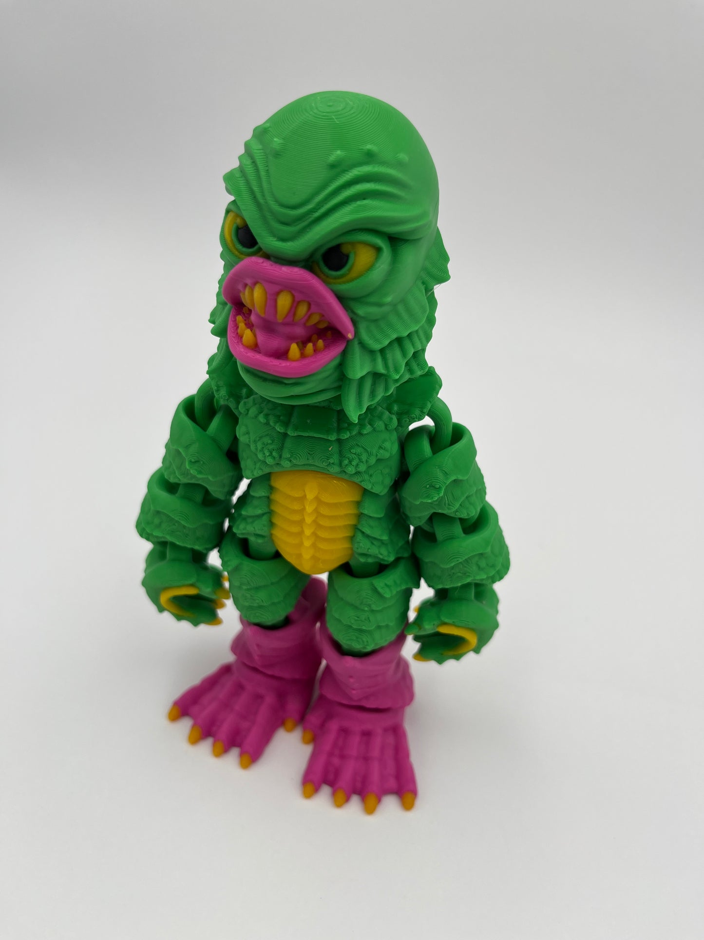 Halloween Fishman Roaring – Monster Figurine (Articulated)