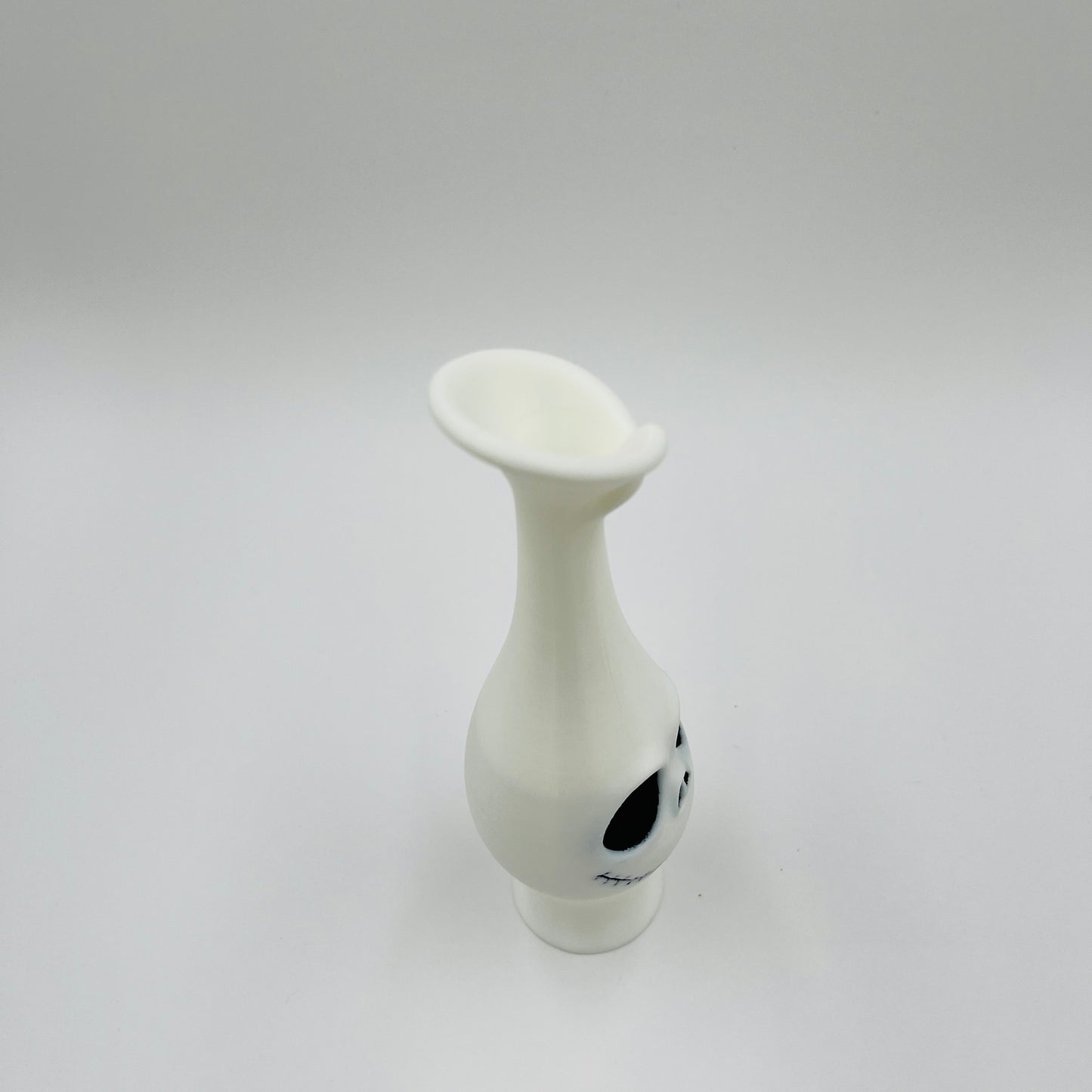 Cartoon Skull Slim Vase – Halloween Décor (9")
