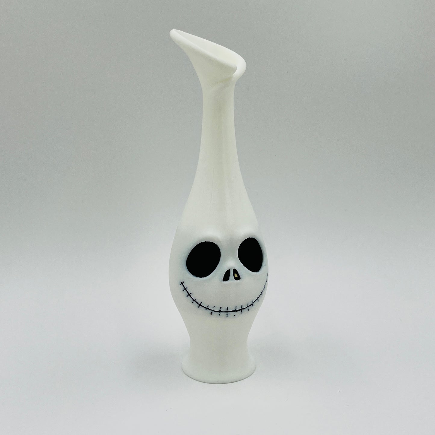 Cartoon Skull Slim Vase – Halloween Décor (9")