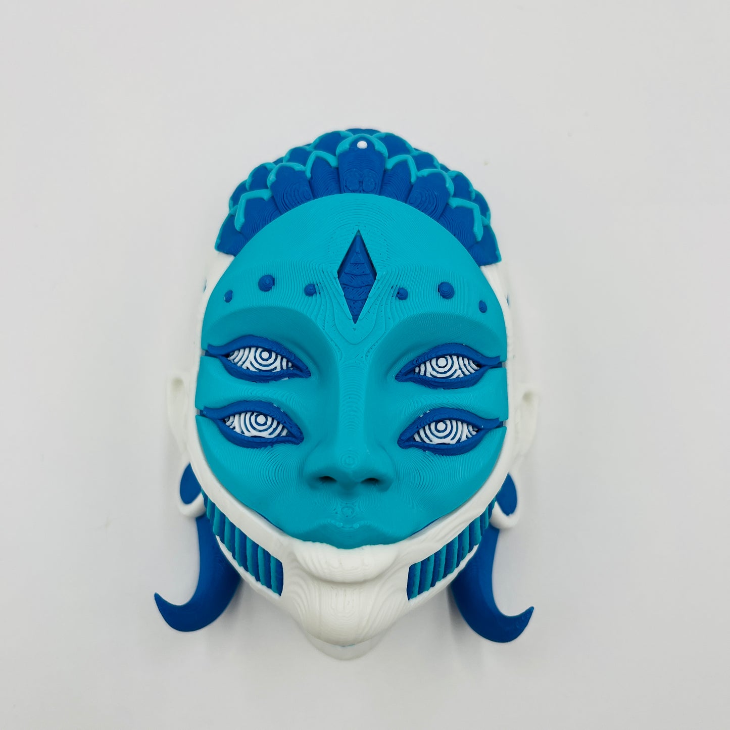 Arlequín Art Mask – Wall Mount or Free-Stand Display