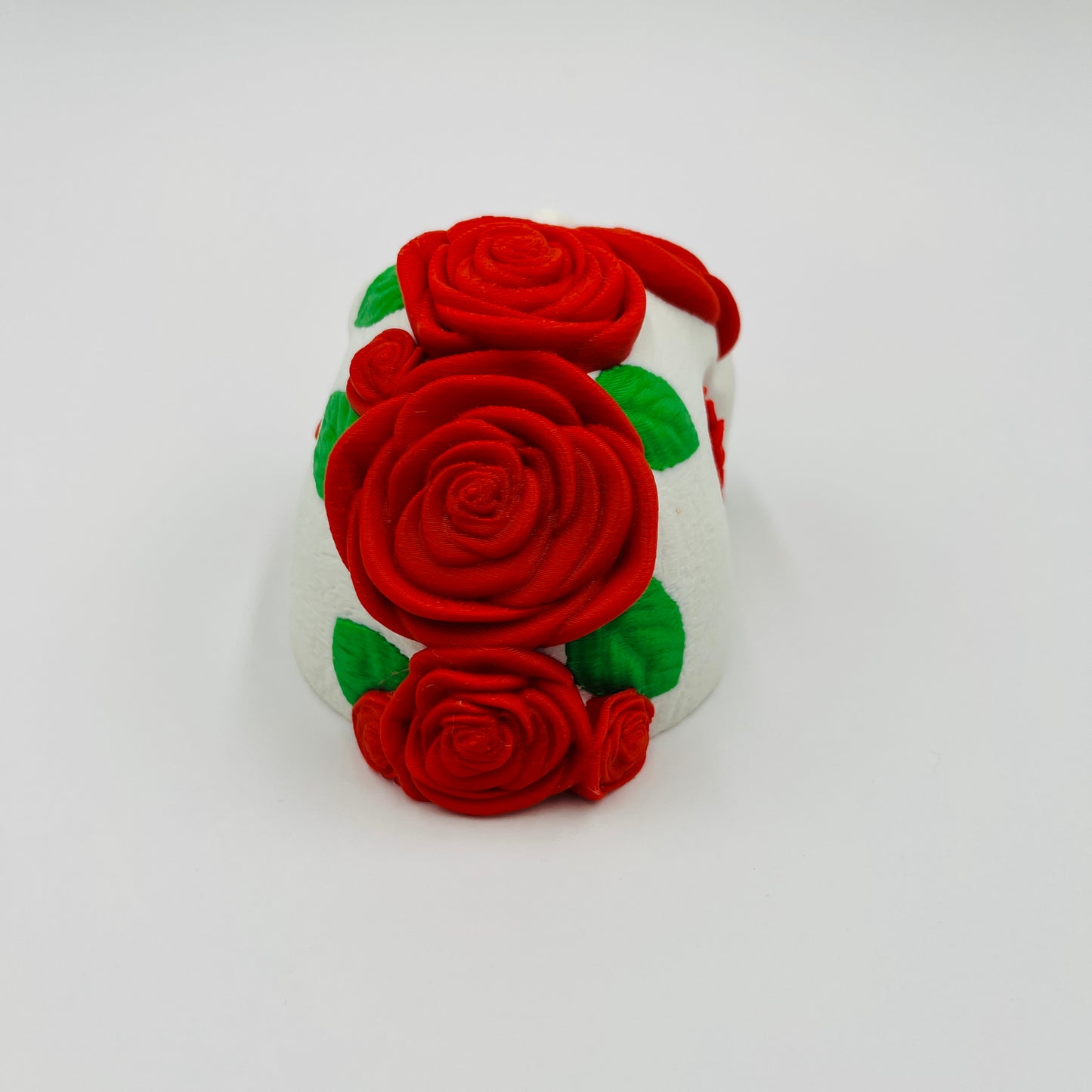 Rose-Embellished Skull – Wall Art or Table Display (Hardware Included)