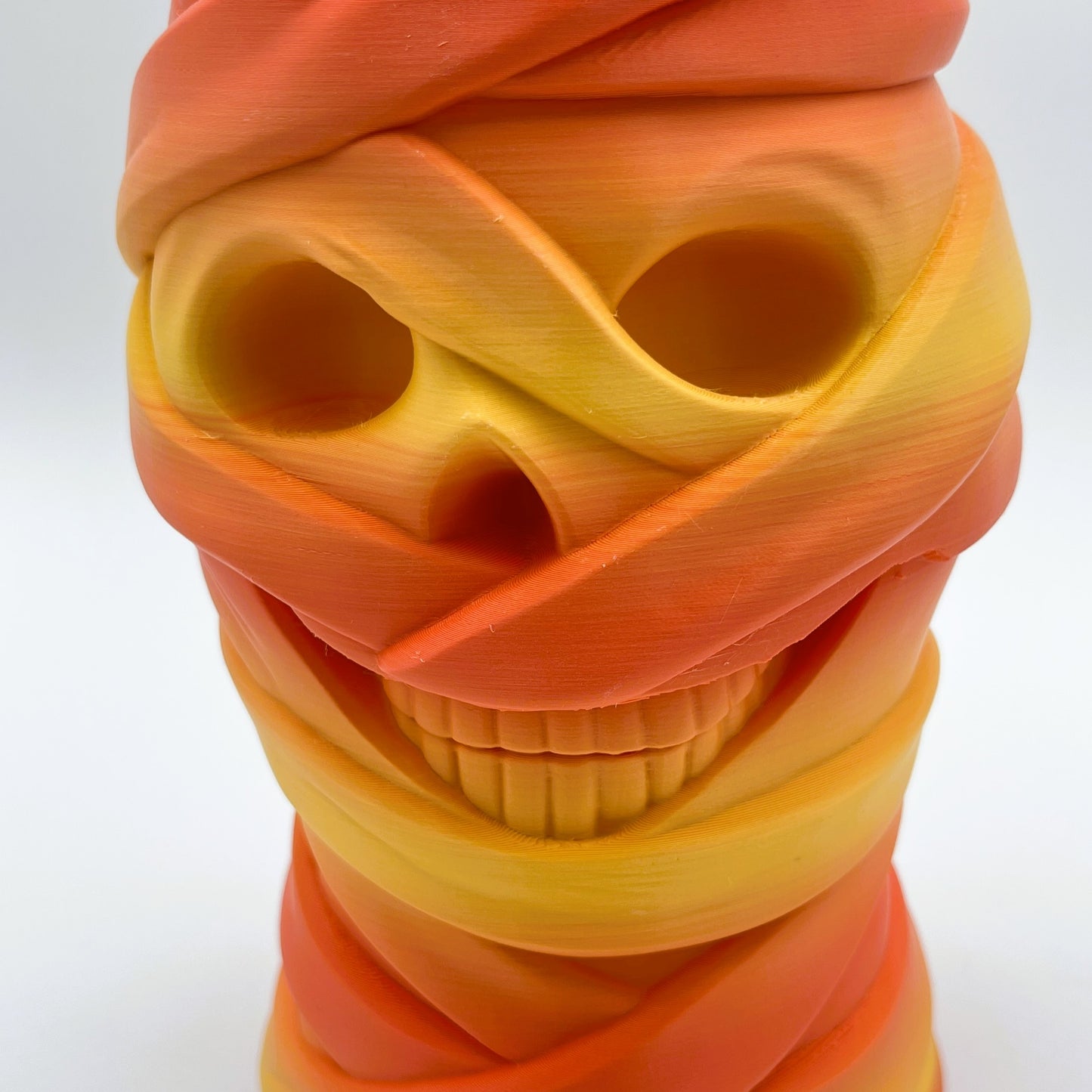 Bandage Skull Halloween Vase