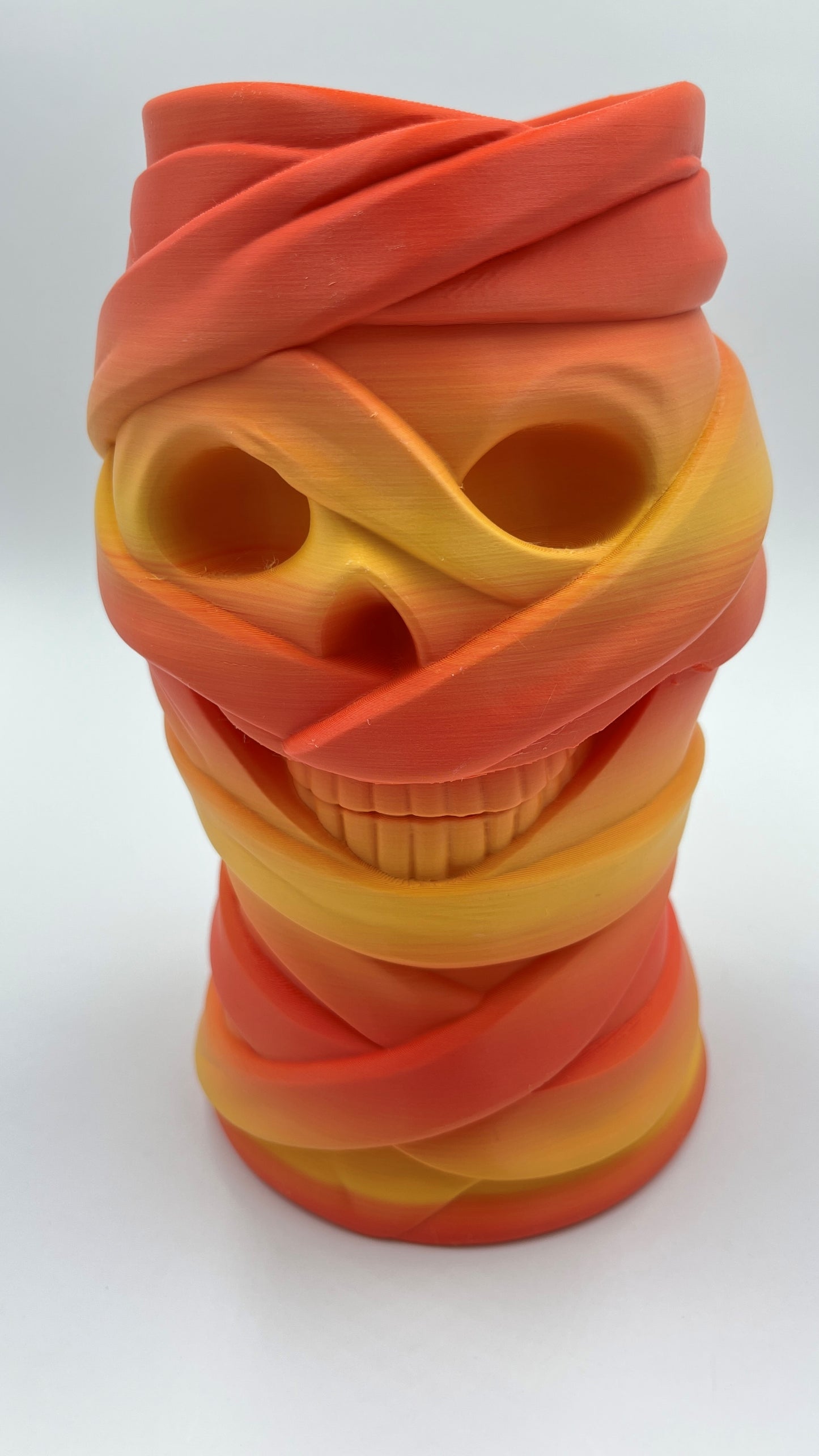 Bandage Skull Halloween Vase