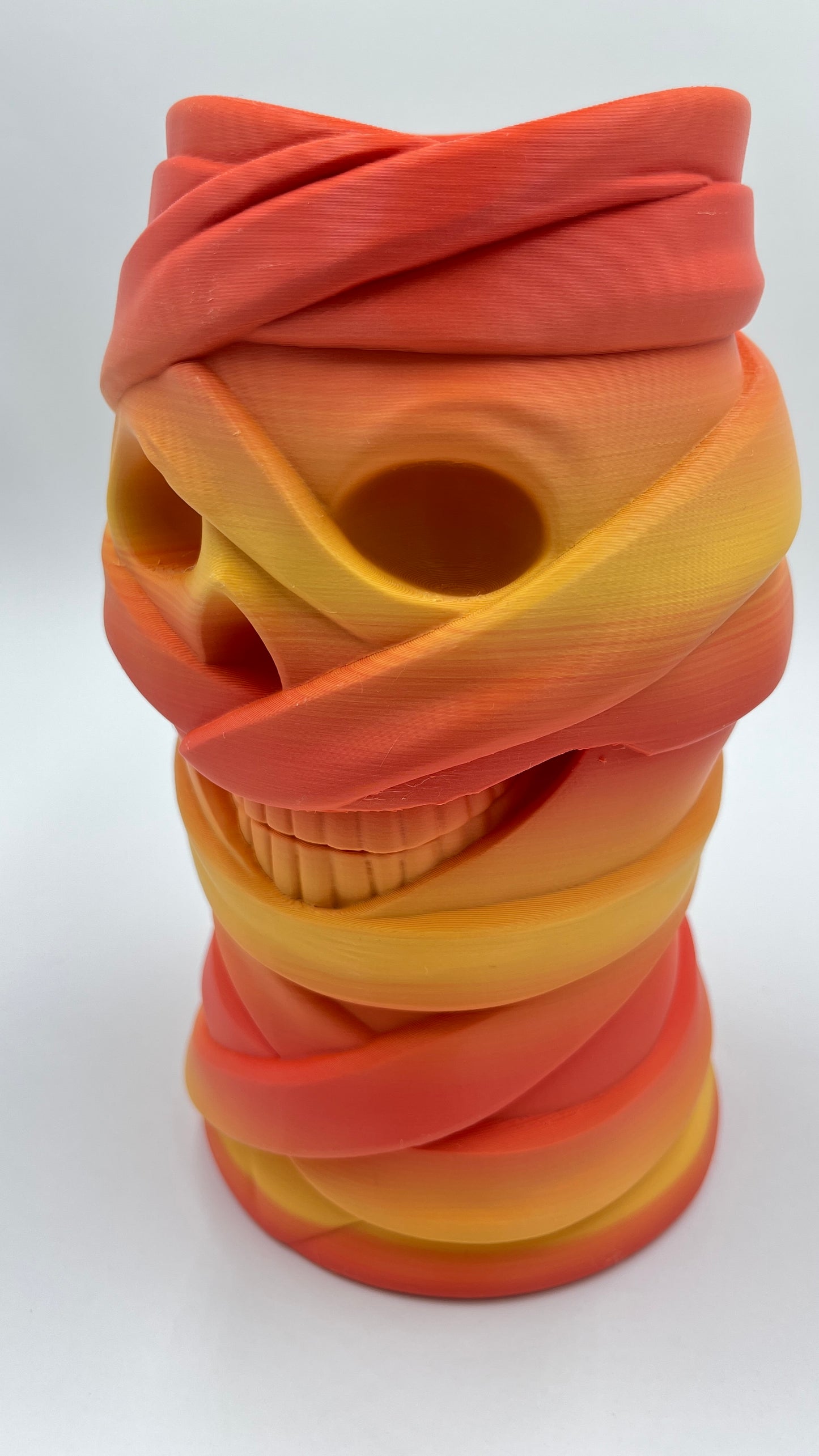 Bandage Skull Halloween Vase