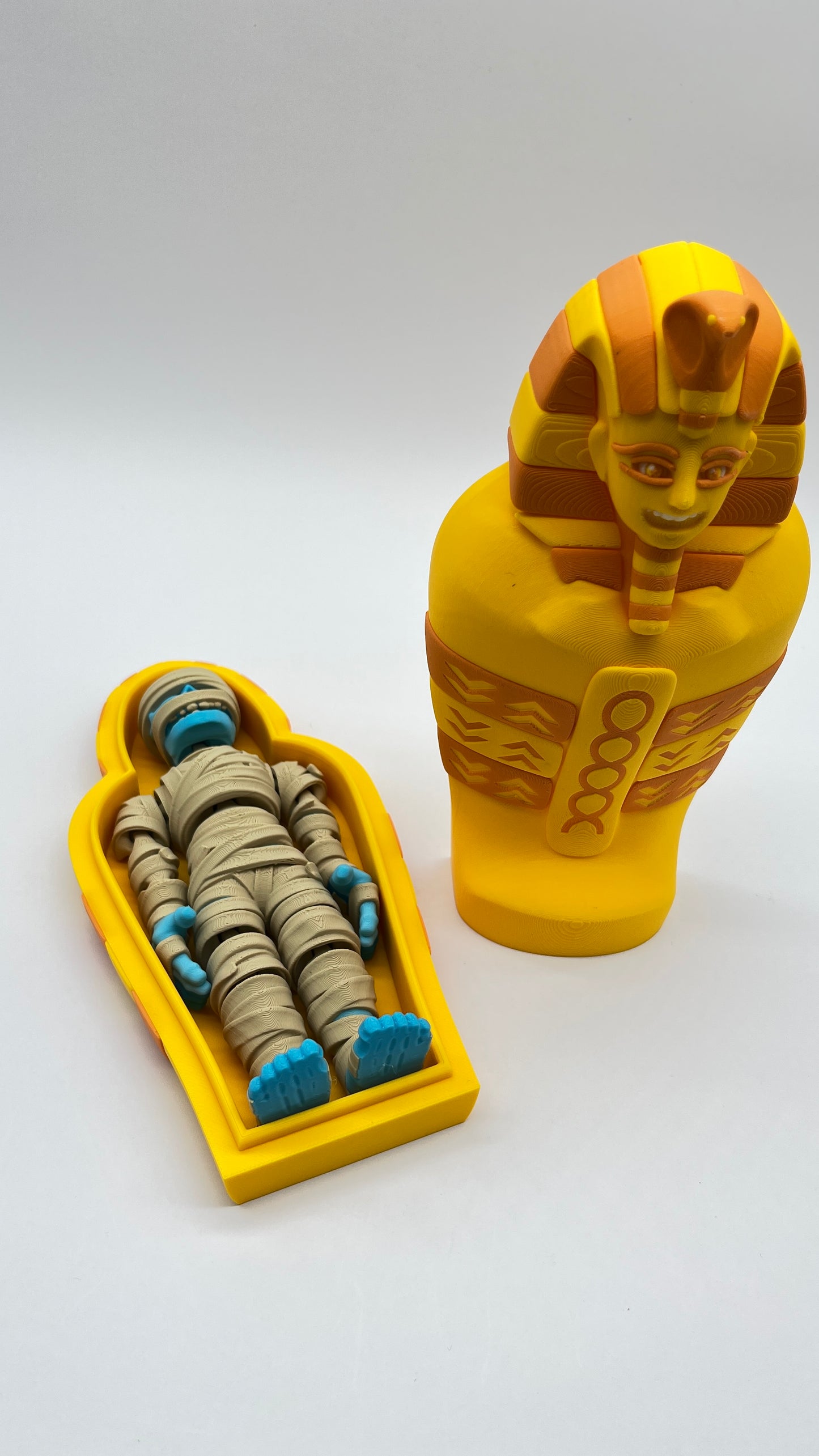Flexi Factory Mummy with Sarcophagus – Poseable Figurine