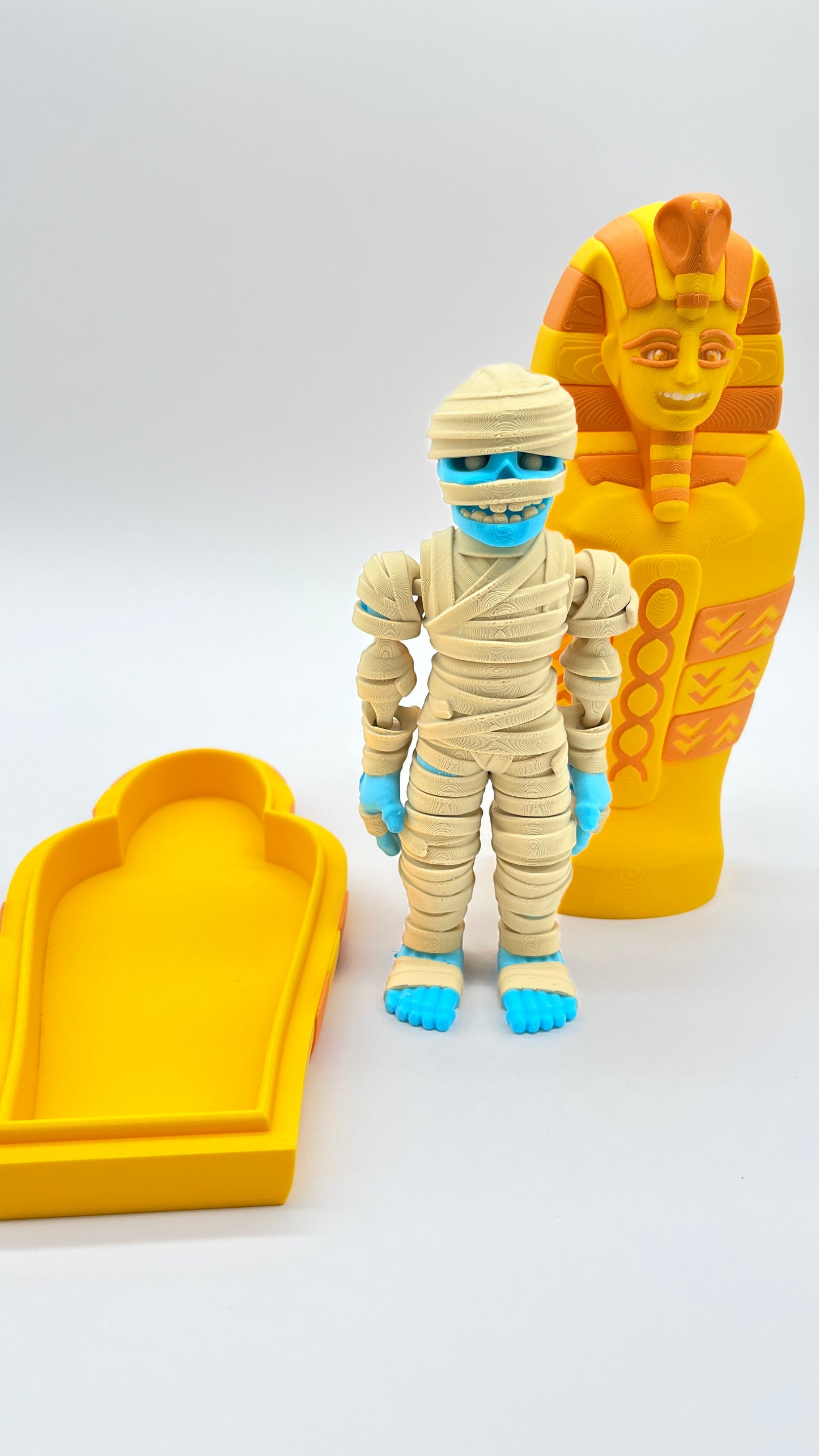 Flexi Factory Mummy with Sarcophagus – Poseable Figurine