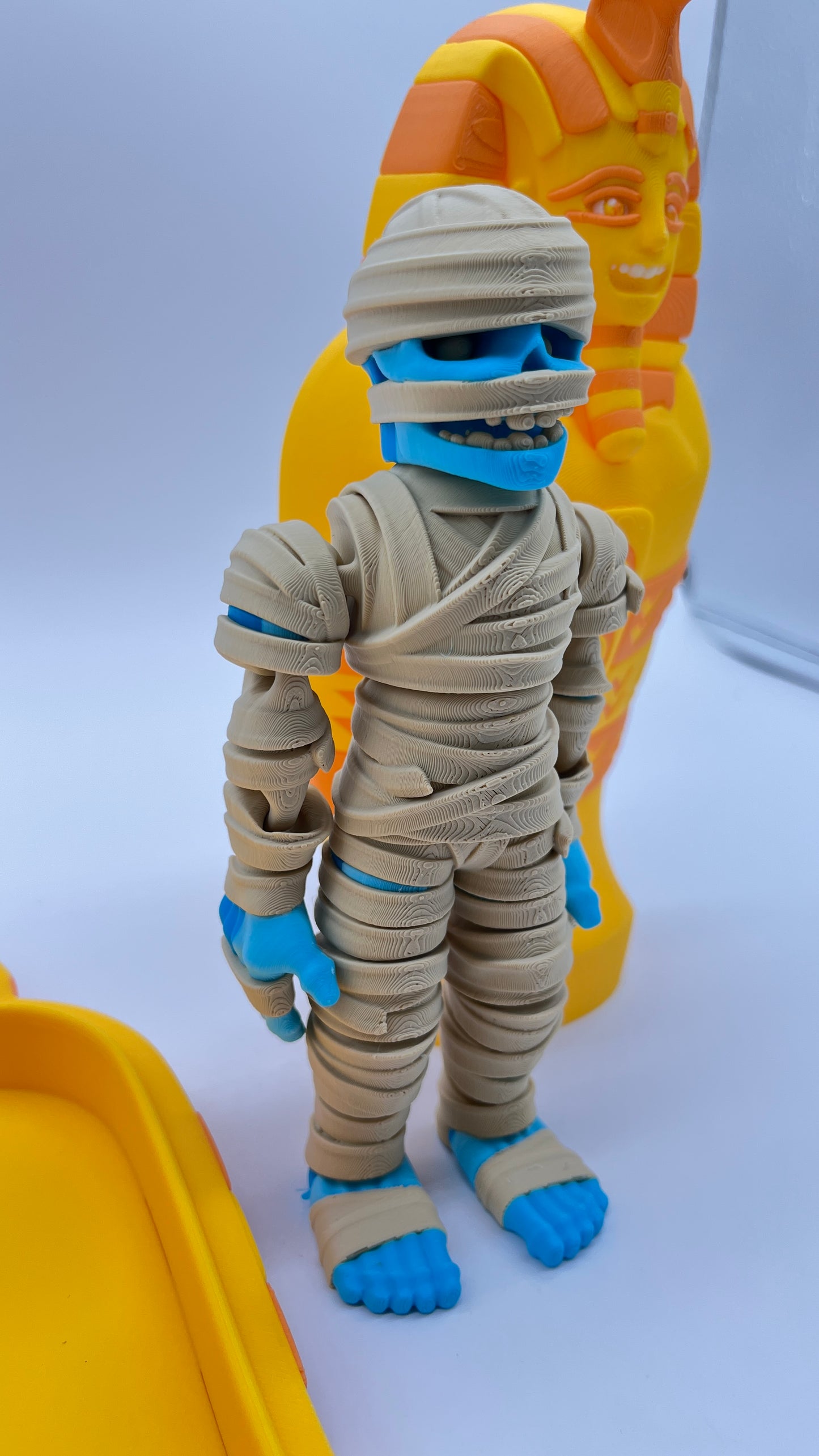 Flexi Factory Mummy with Sarcophagus – Poseable Figurine