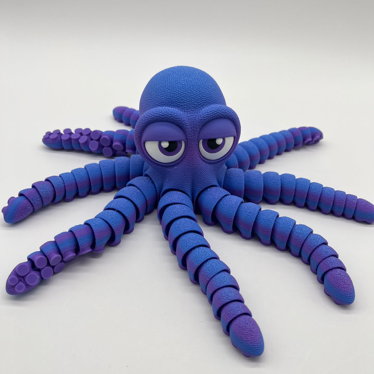 Bored Octopus – 11.5" Tentacle Span (Purple/Blue)