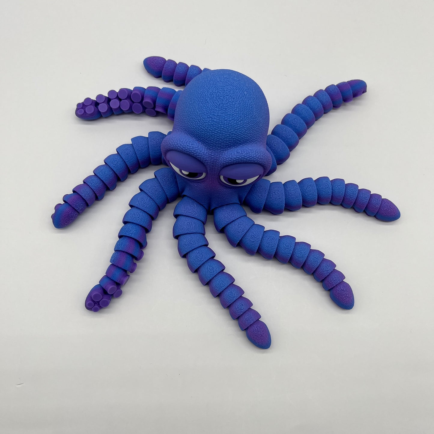Bored Octopus – 11.5" Tentacle Span (Purple/Blue)