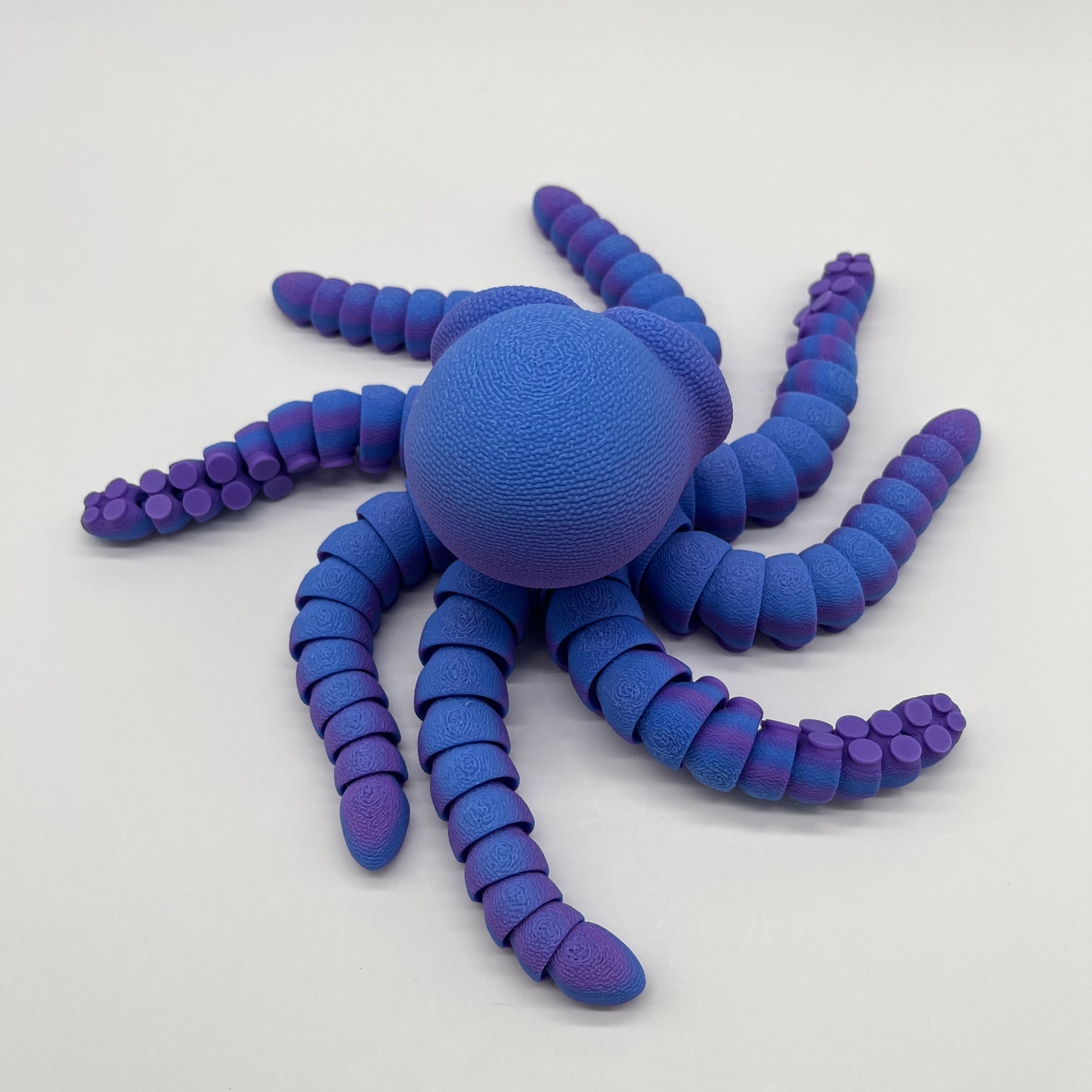 Bored Octopus – 11.5" Tentacle Span (Purple/Blue)