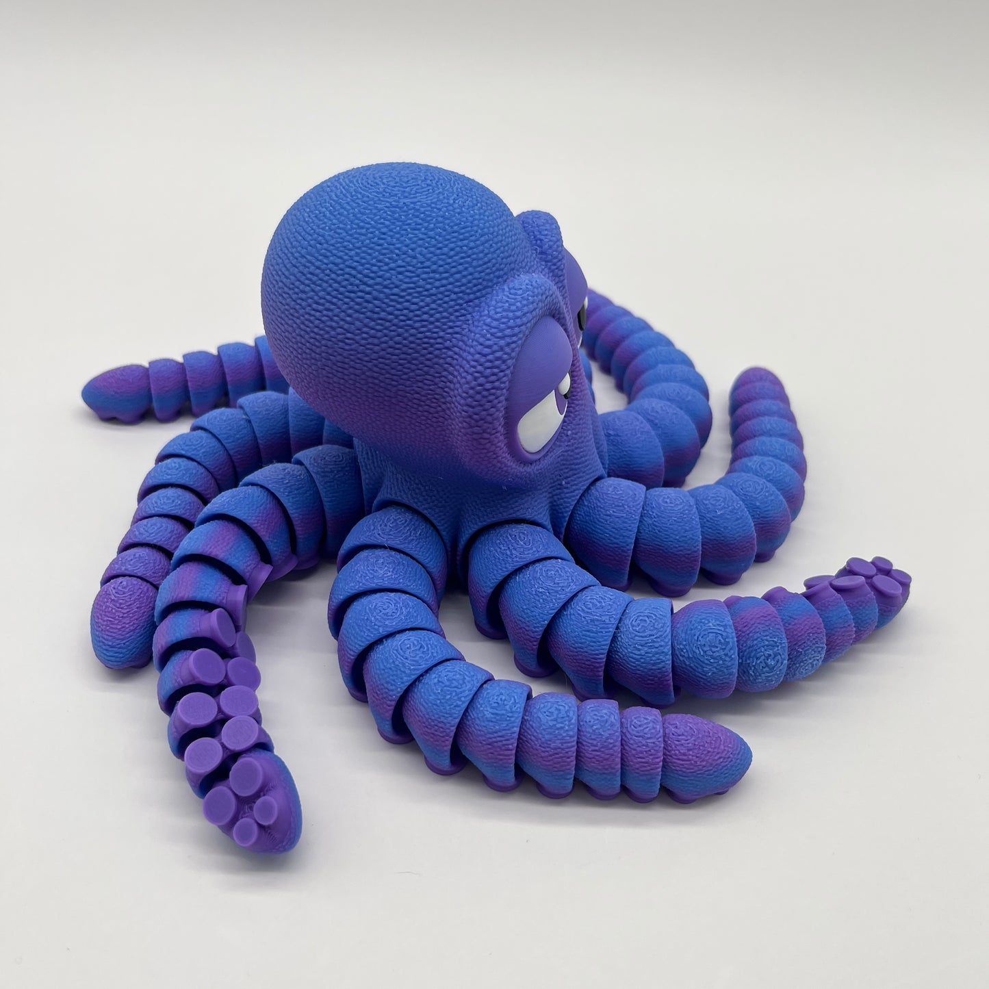Bored Octopus – 11.5" Tentacle Span (Purple/Blue)