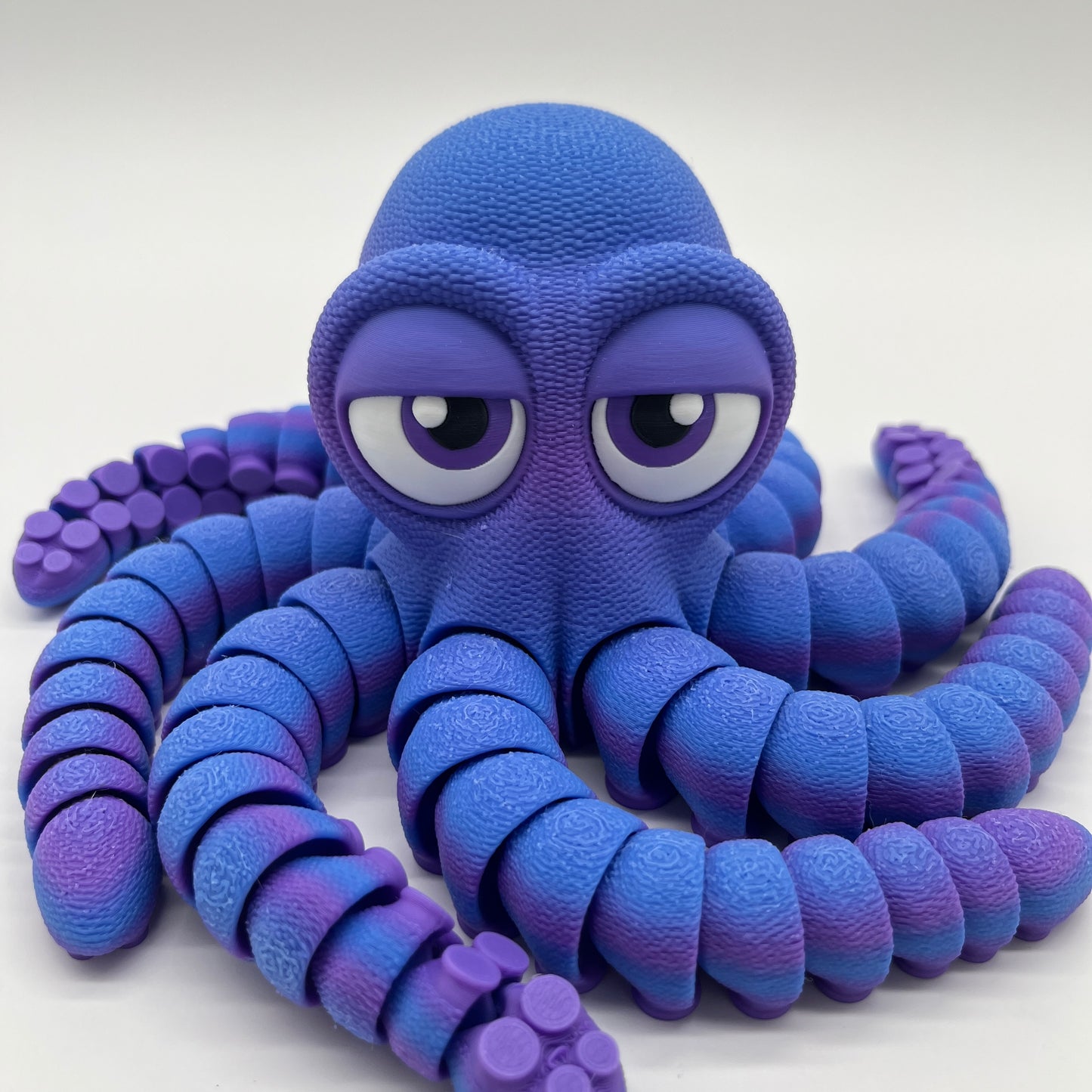 Bored Octopus – 11.5" Tentacle Span (Purple/Blue)