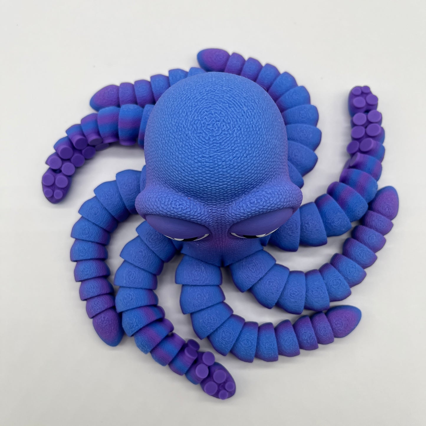 Bored Octopus – 11.5" Tentacle Span (Purple/Blue)