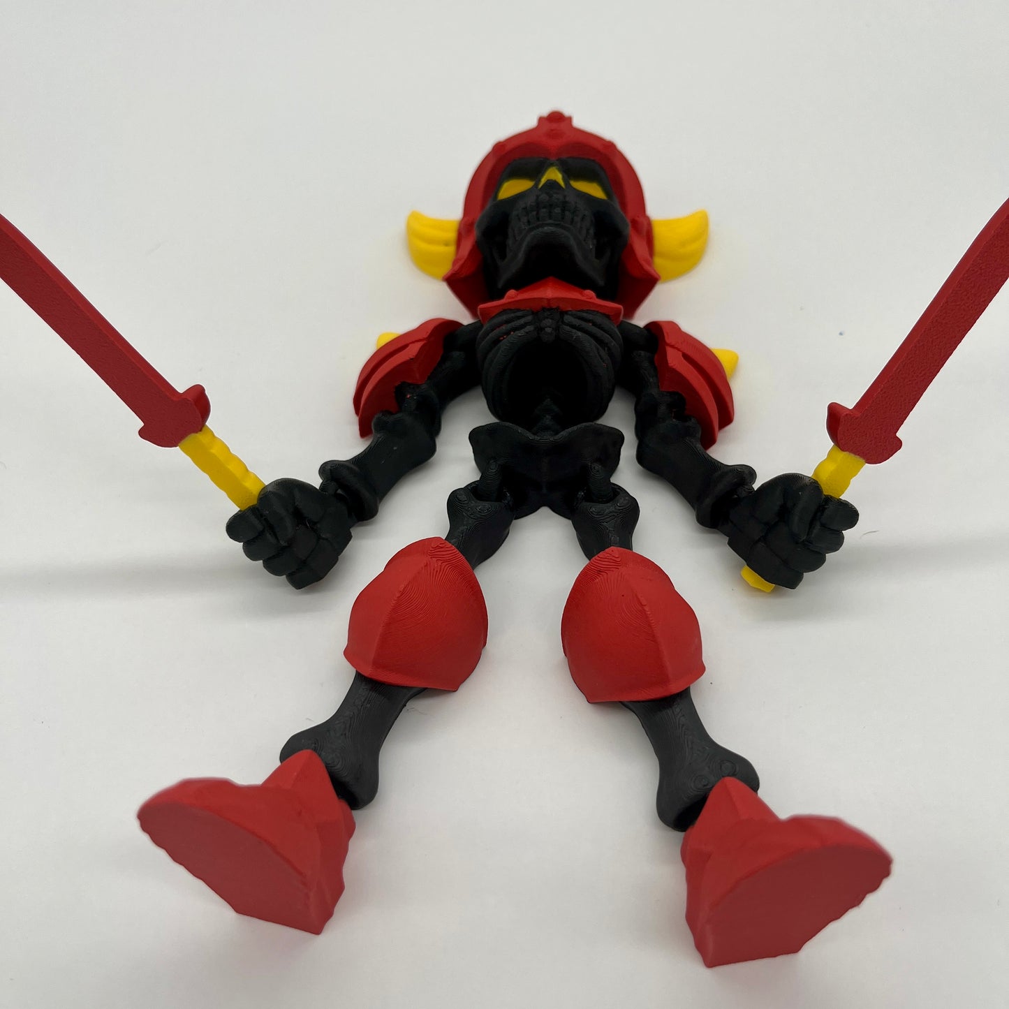 Skeleton Knight – Flexi Pose Figure with Sword & Axe Black Skeleton