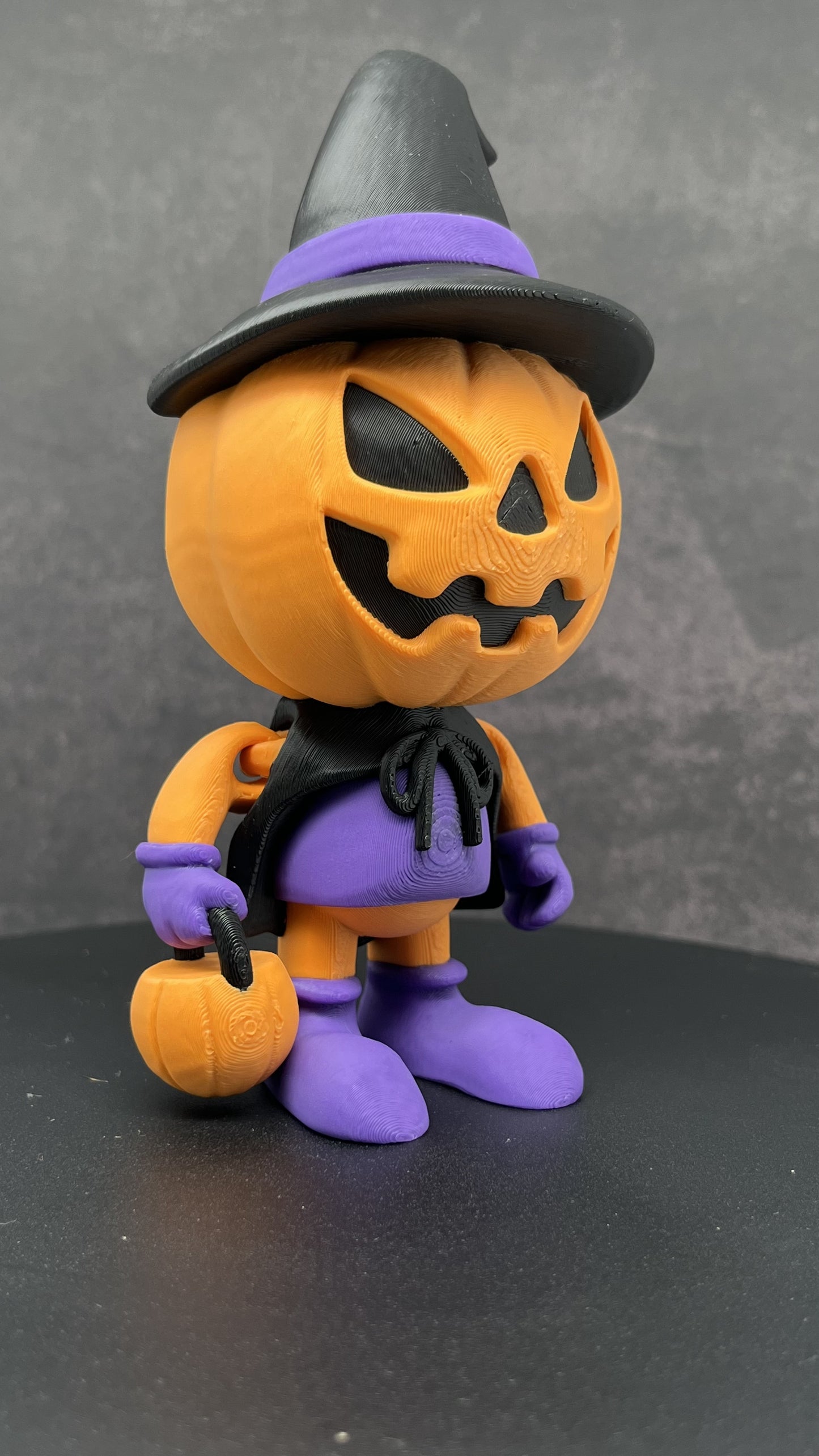 Pumpkin Trickster – Halloween Figurine (VeggieBites3D)