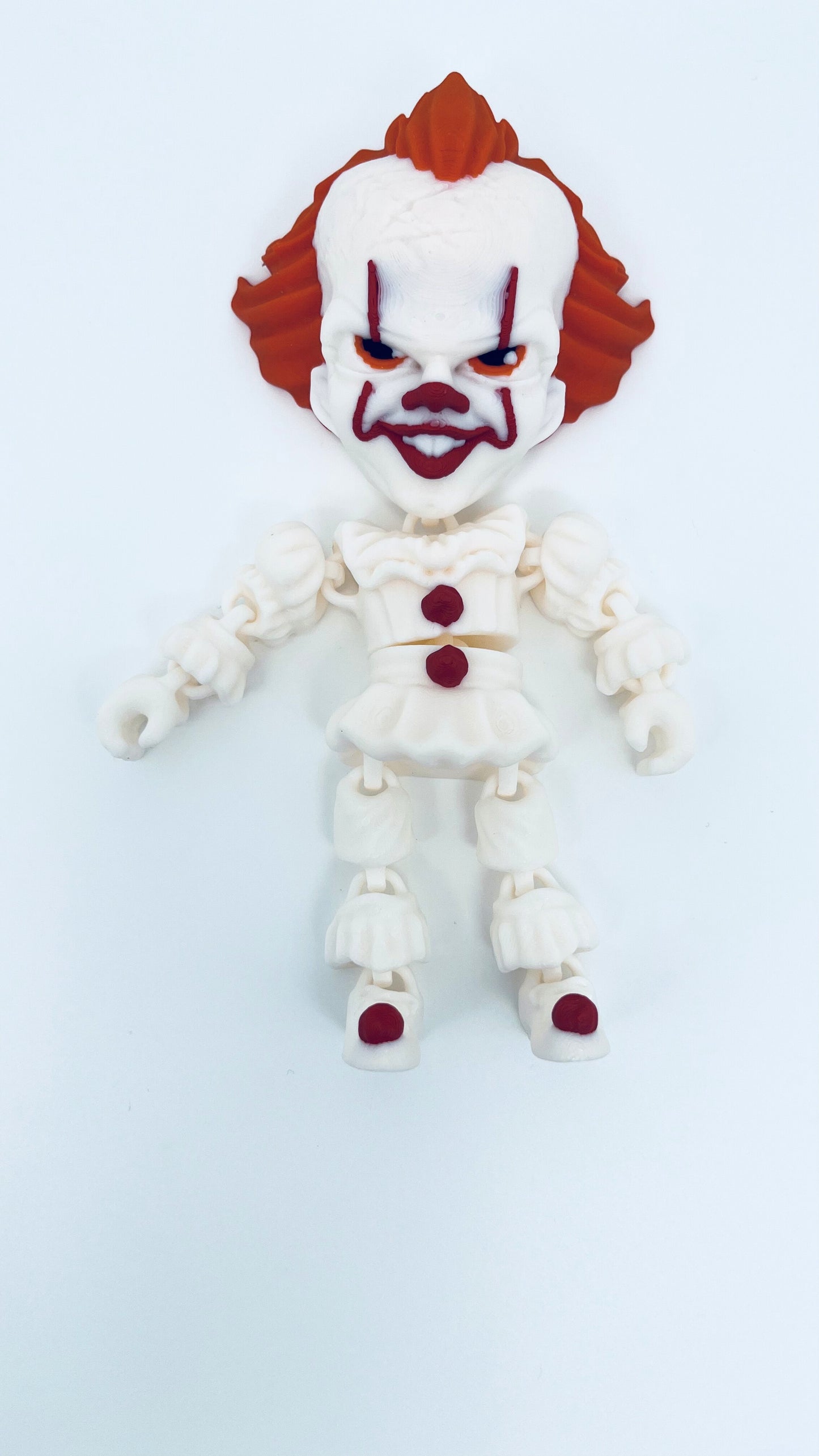 Pennywise Clown Figurine – Flexible Joints Fan Art (Halloween Inspired)