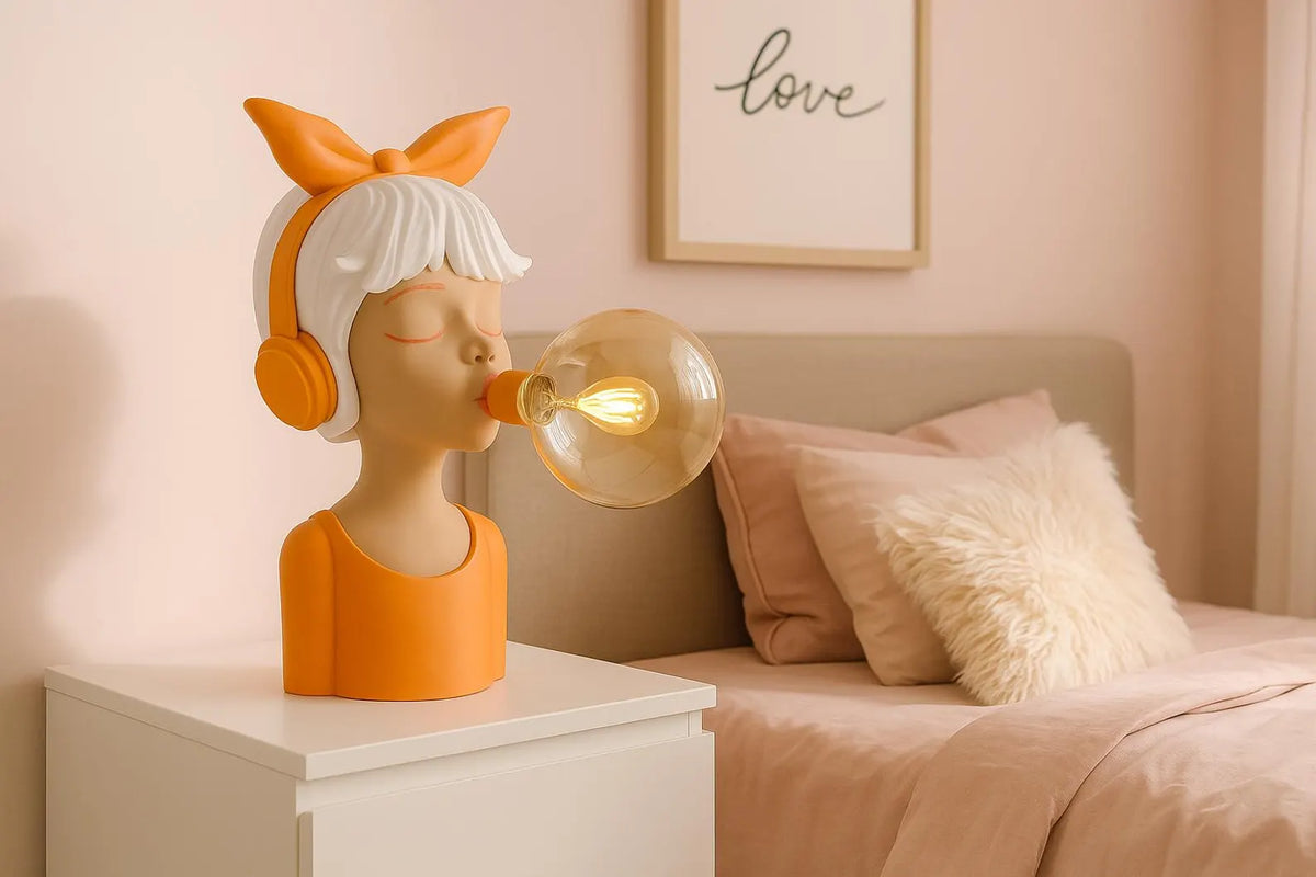 Amore Table Lamp – Sculptural Designer Desk Lamp, 3D Printed Art Lighting
