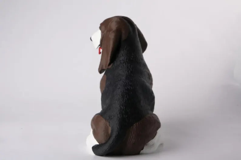 Basset Hound Dog Table Lamp – Cute Animal Desk Light, Handcrafted Sculpture, Unique Dog Lover Gift, Modern Home