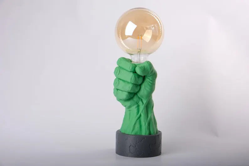 Hulk-Inspired Hand Table Lamp, Night Light, Bedside Lamp, Desk Lamp