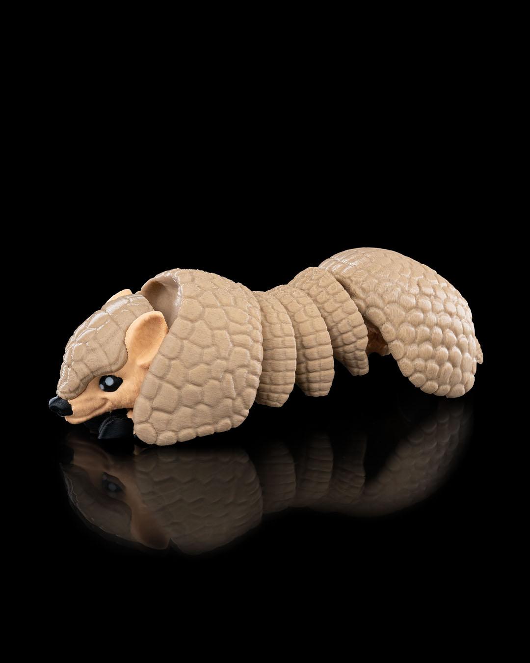 Adorable Foldable Armadillo Figurine Realistic Hinged Collectible Gift