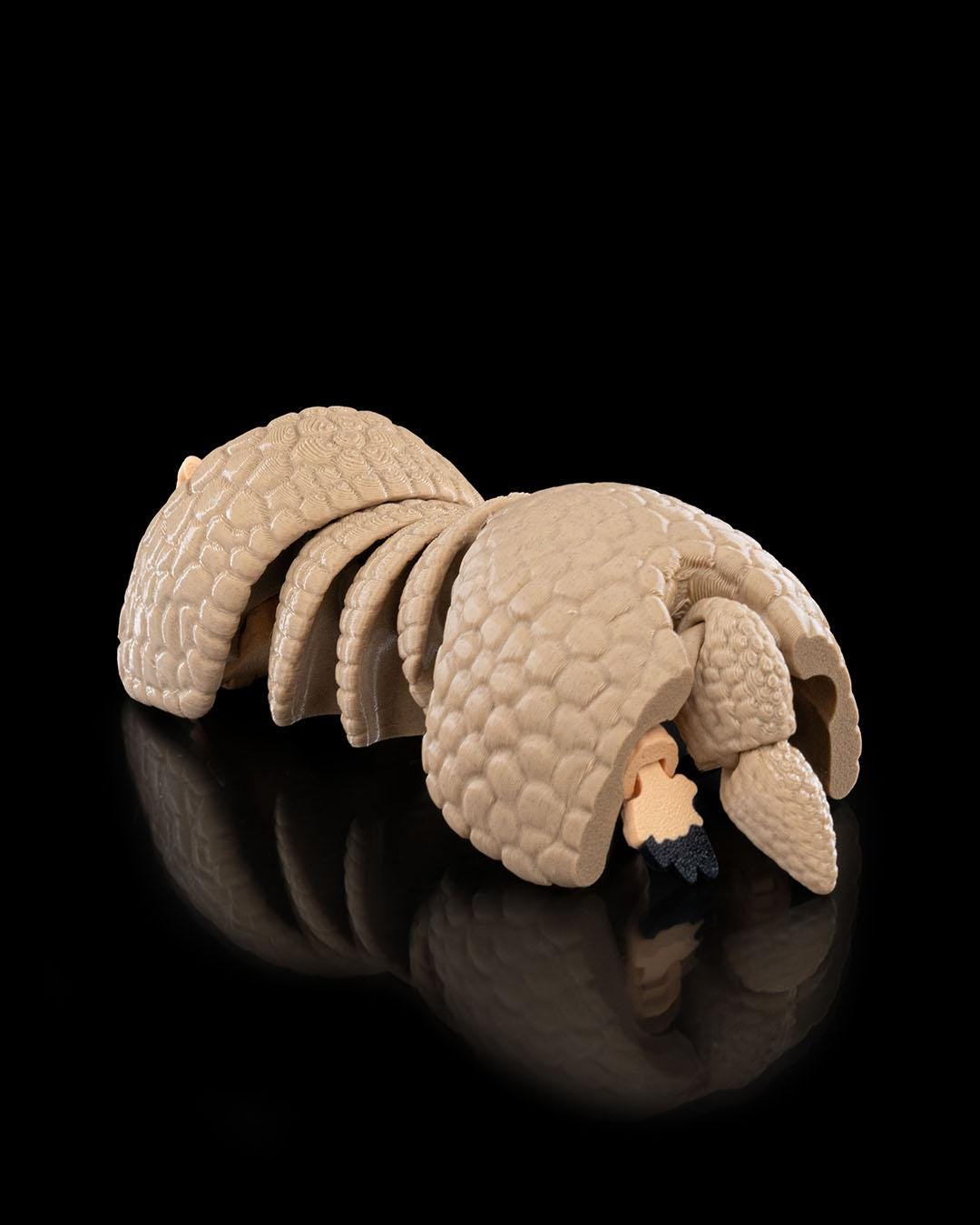 Adorable Foldable Armadillo Figurine Realistic Hinged Collectible Gift