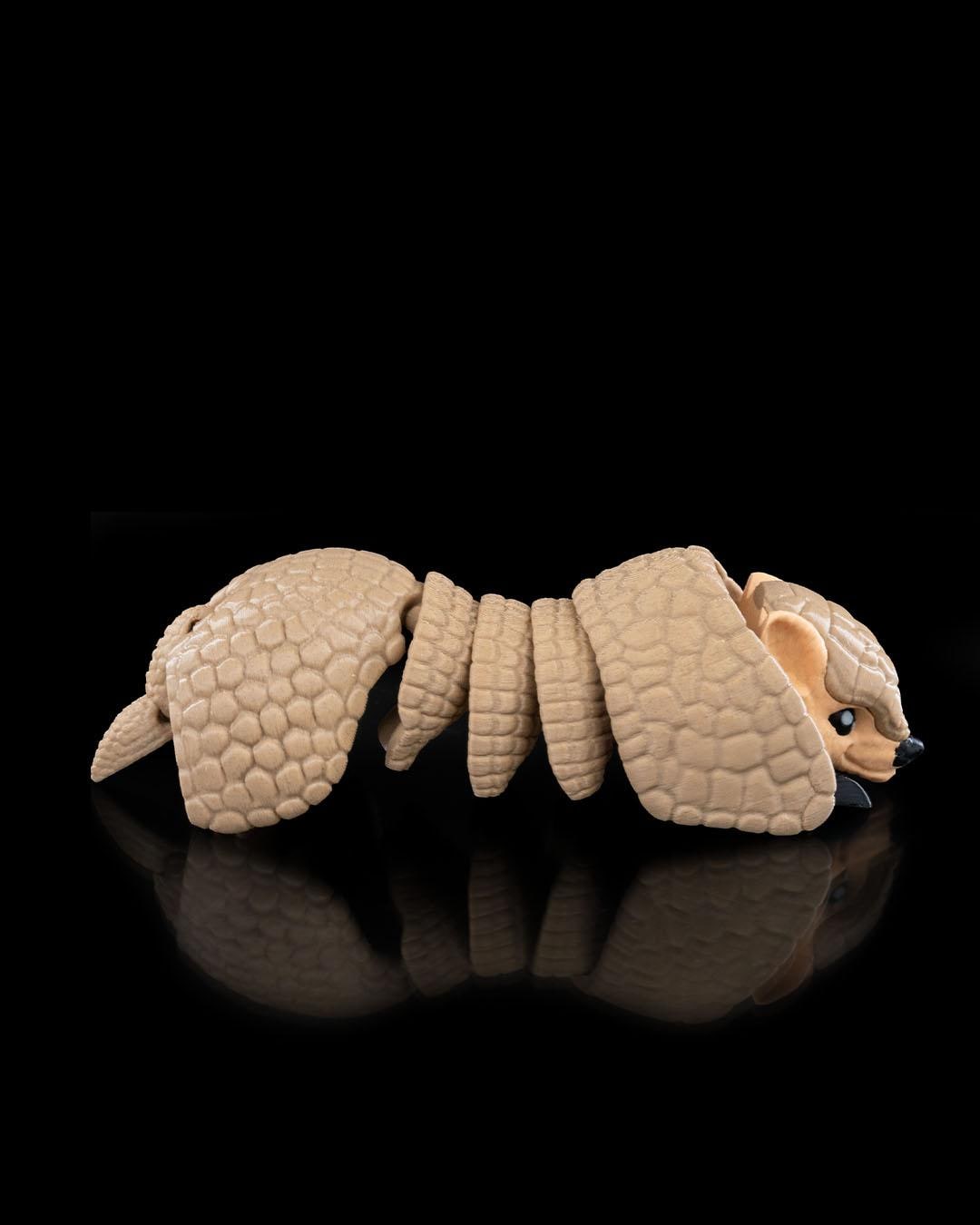 Adorable Foldable Armadillo Figurine Realistic Hinged Collectible Gift