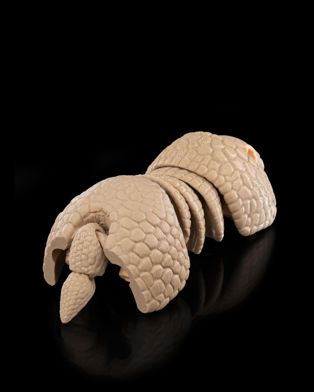 Adorable Foldable Armadillo Figurine Realistic Hinged Collectible Gift