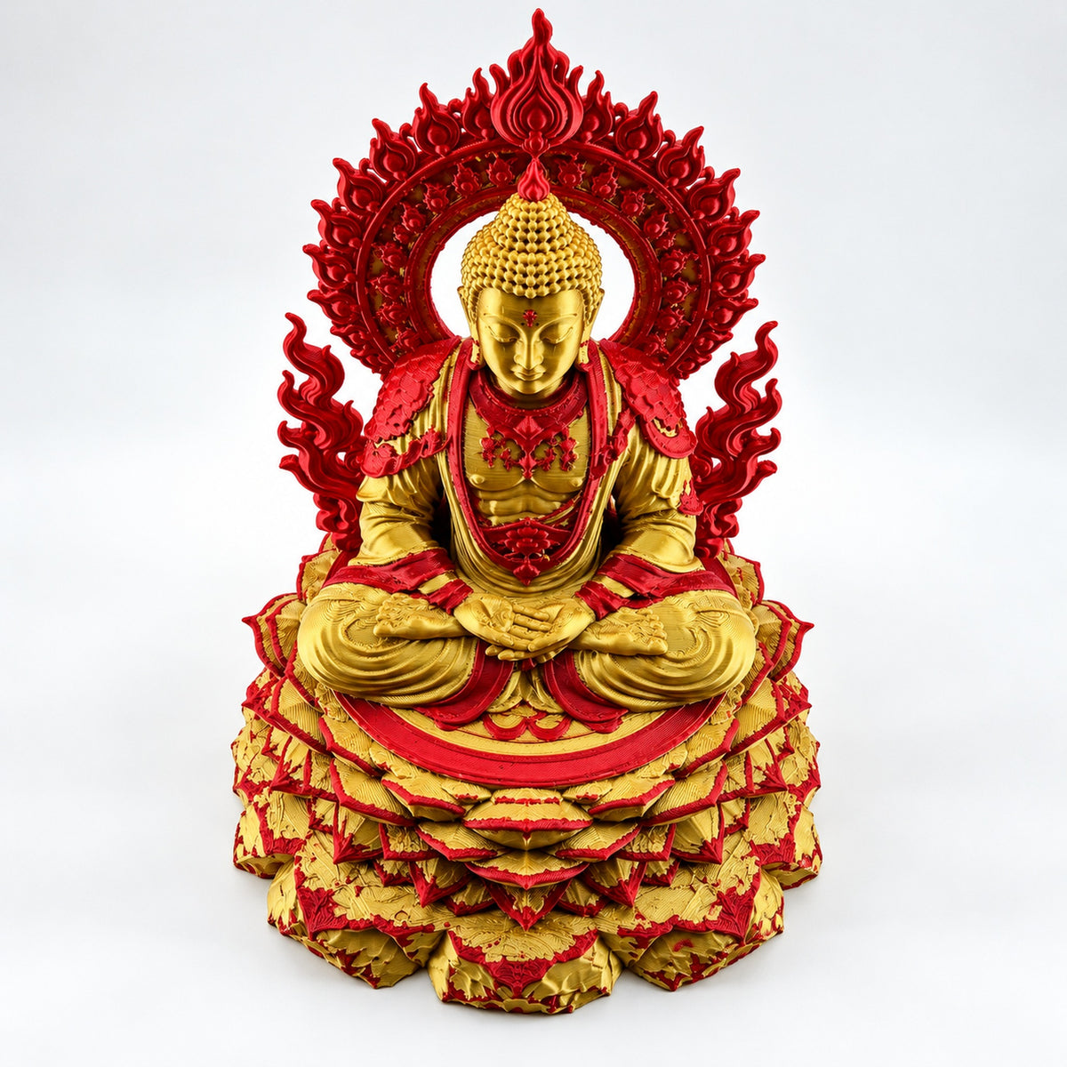 Radiant Lotus Buddha Sculpture