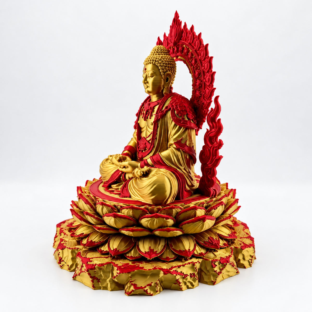 Radiant Lotus Buddha Sculpture