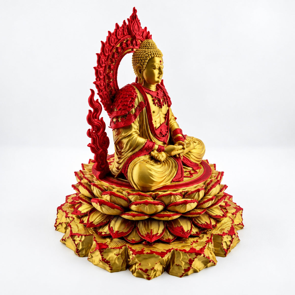 Radiant Lotus Buddha Sculpture