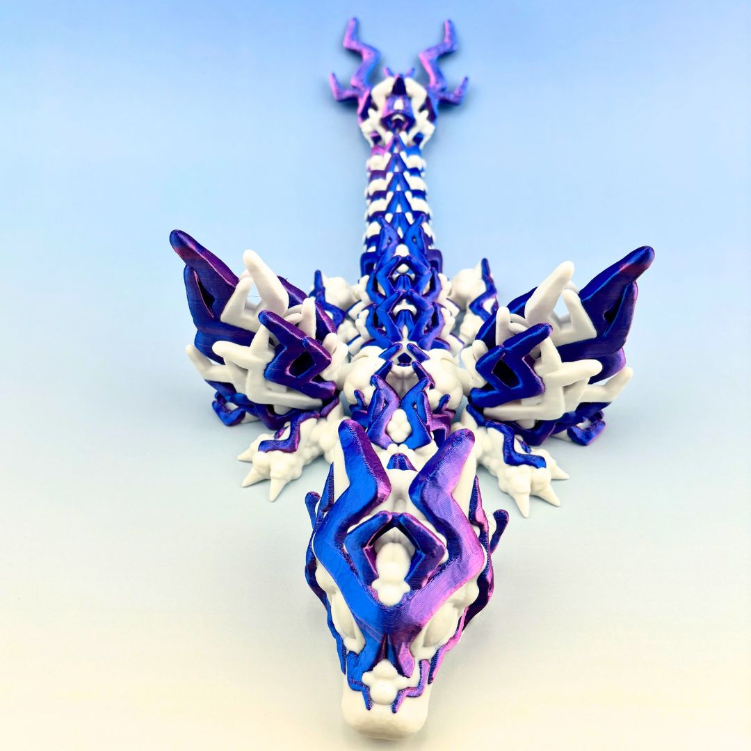 Storm Dragon Articulating Joints - Flexible Wings - Collectible Figurine - ADHD, Autism, Stress &  Anxiety Relief