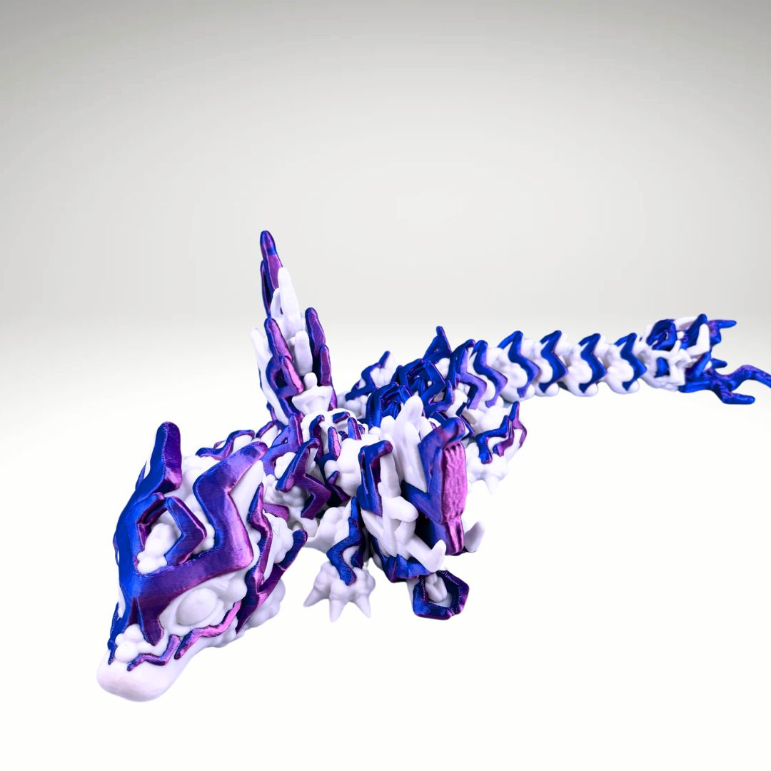 Storm Dragon Articulating Joints - Flexible Wings - Collectible Figurine - ADHD, Autism, Stress &  Anxiety Relief