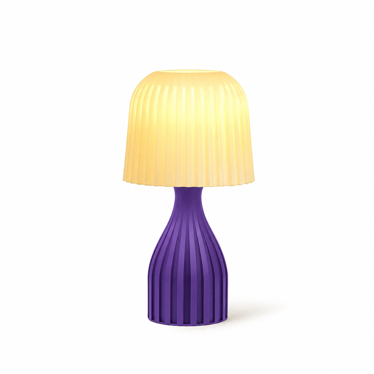 Terra Table Lamp – Modern Pleated Shade Bedside Light