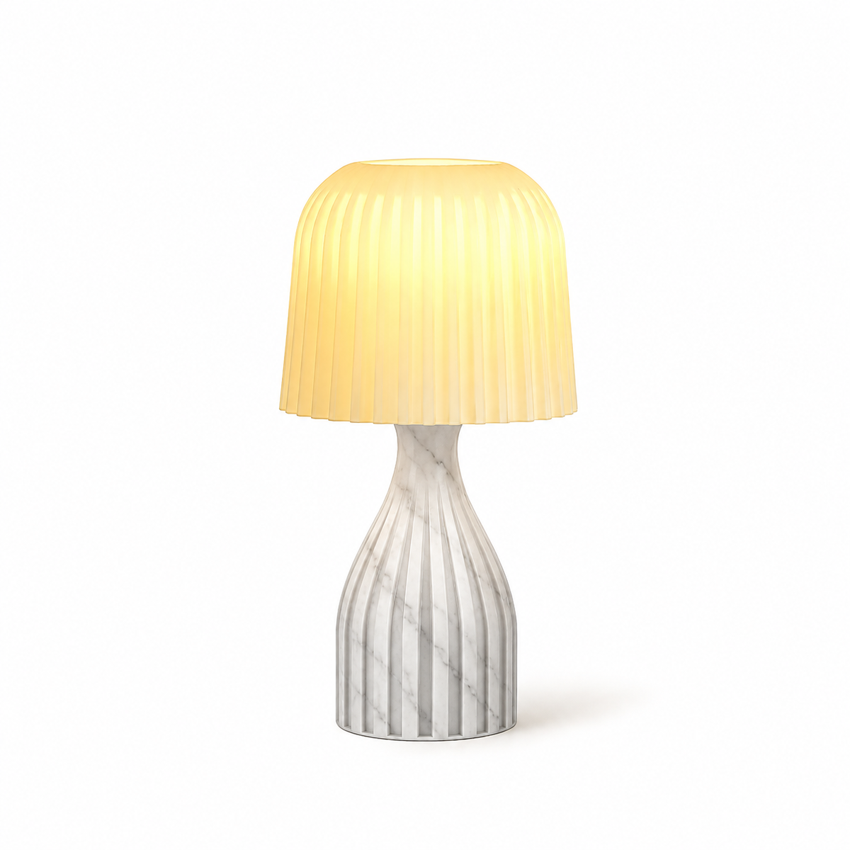 Terra Table Lamp – Modern Pleated Shade Bedside Light