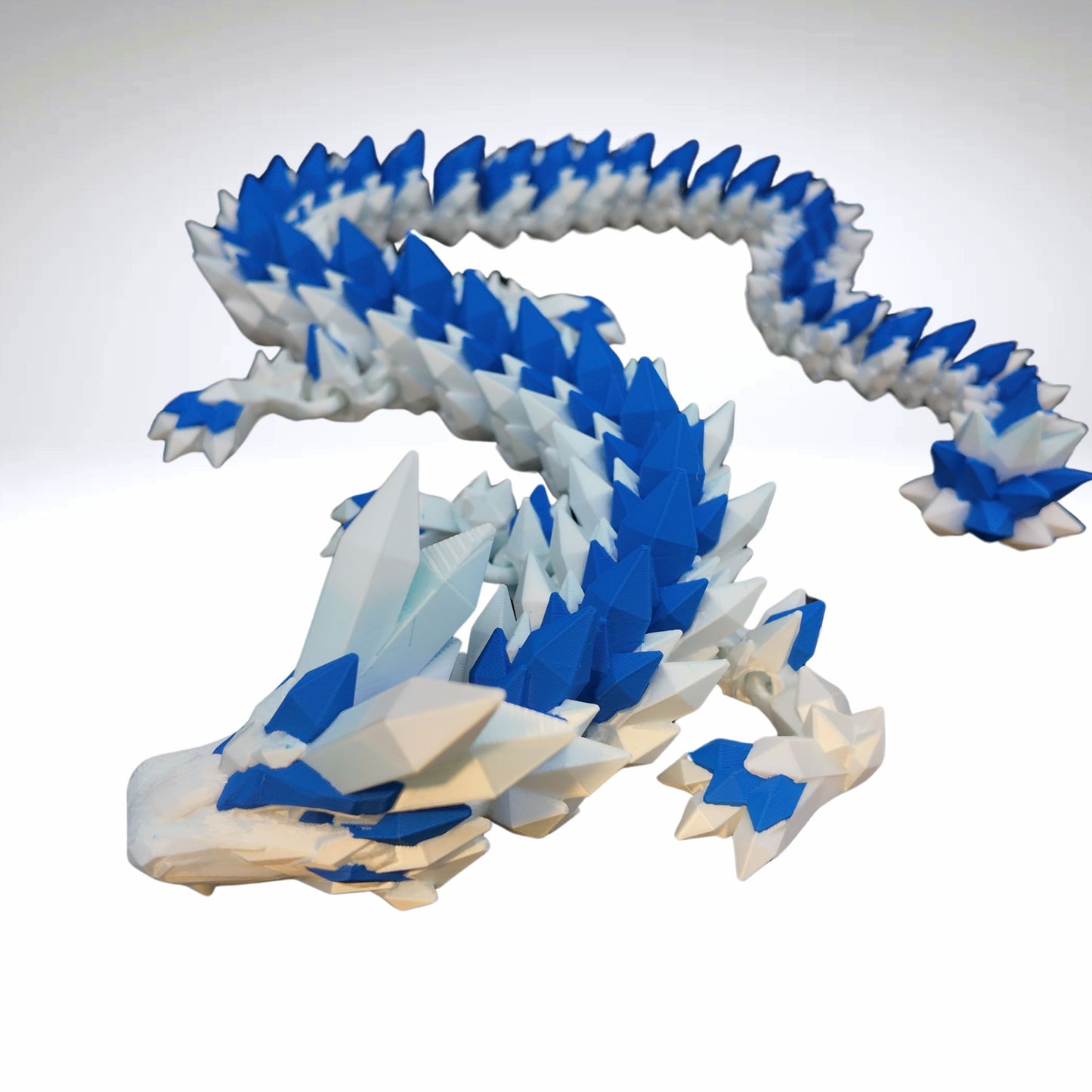 Crystal Dragon 33” Articulating Joints - - Collectible Figurine - ADHD, Autism, Stress and Anxiety Relief