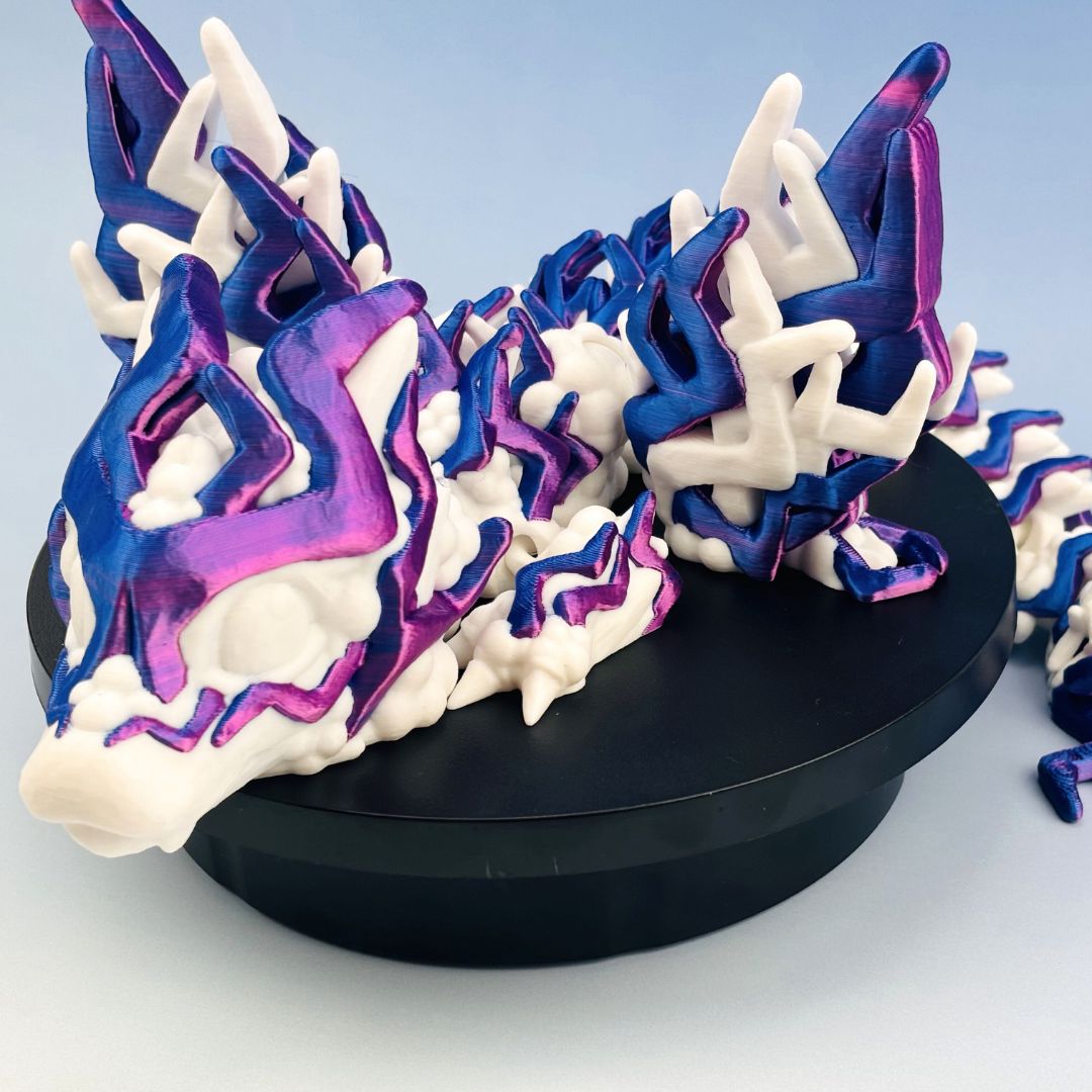 Storm Dragon Articulating Joints - Flexible Wings - Collectible Figurine - ADHD, Autism, Stress &  Anxiety Relief