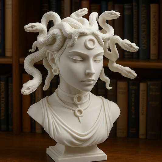 Medusa Bust – Mythic Shelf Sculpture