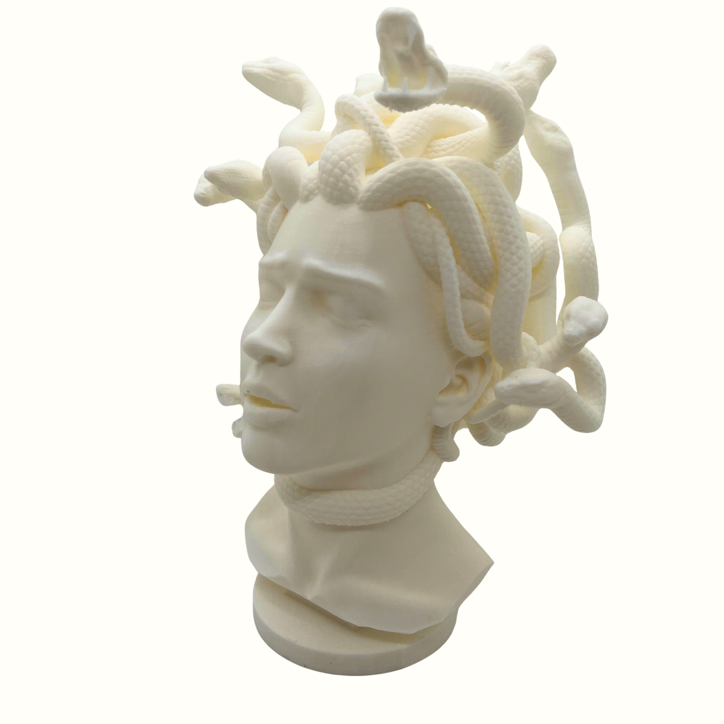 Medusa Sculpture Bust — Matte White or Black