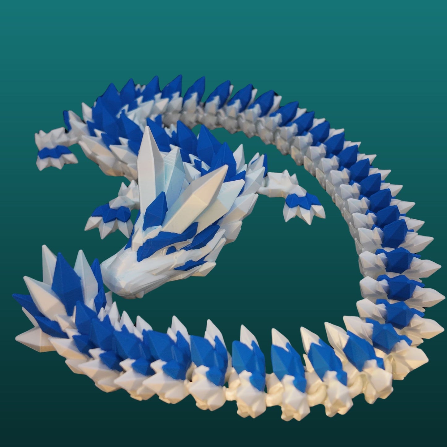 Crystal Dragon 33” Articulating Joints - - Collectible Figurine - ADHD, Autism, Stress and Anxiety Relief