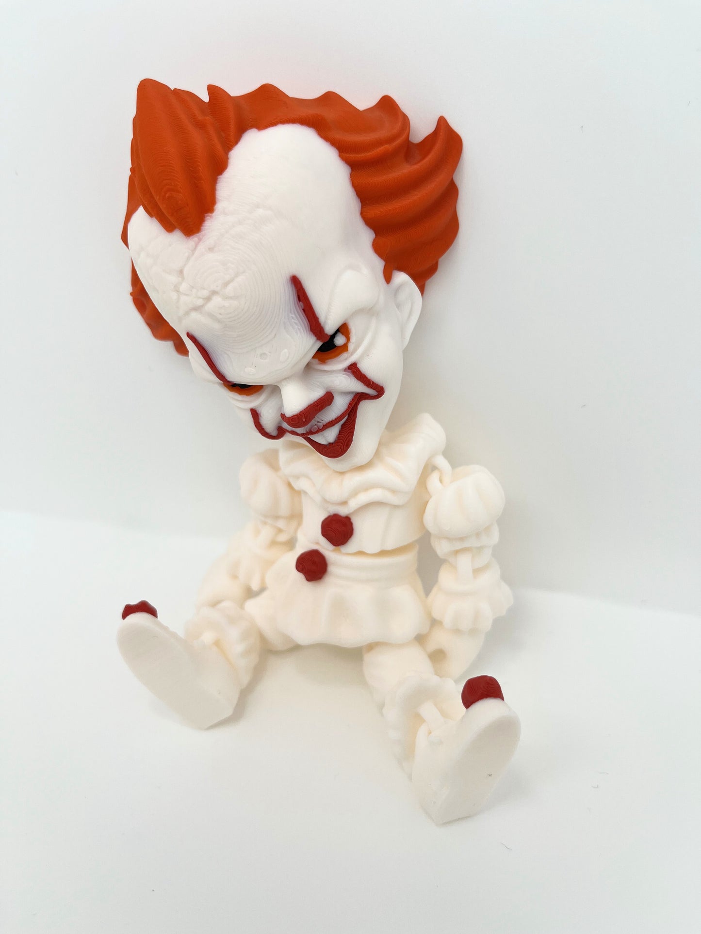 Pennywise Clown Figurine – Flexible Joints Fan Art (Halloween Inspired)