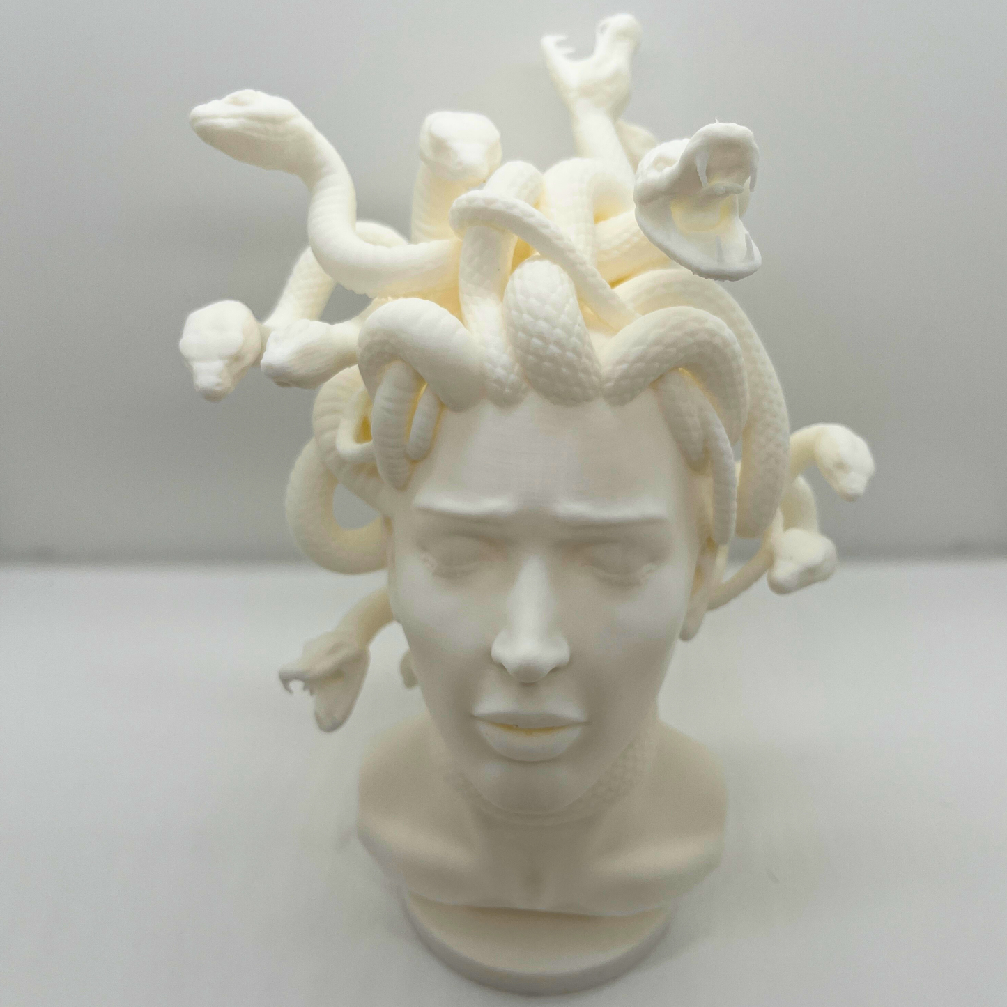 Medusa Sculpture Bust — Matte White or Black