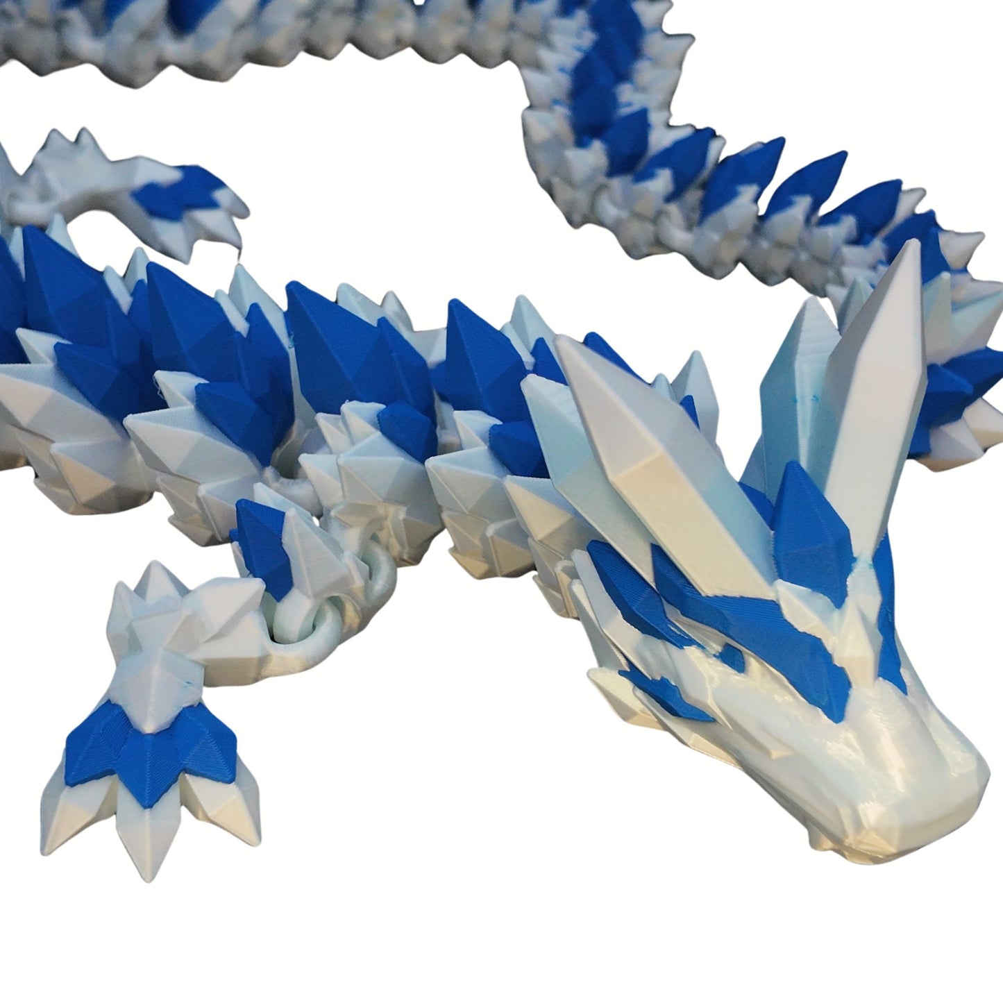 Crystal Dragon 33” Articulating Joints - - Collectible Figurine - ADHD, Autism, Stress and Anxiety Relief