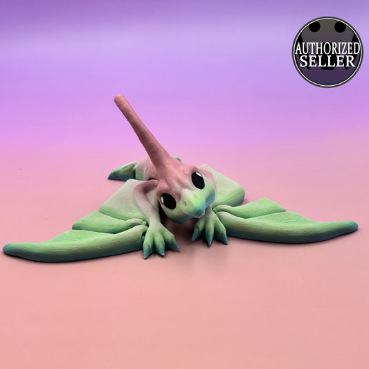 Cinderwing Articulated Nyctosaurus – 3D Printed Poseable Prehistoric Flying Reptile Toy