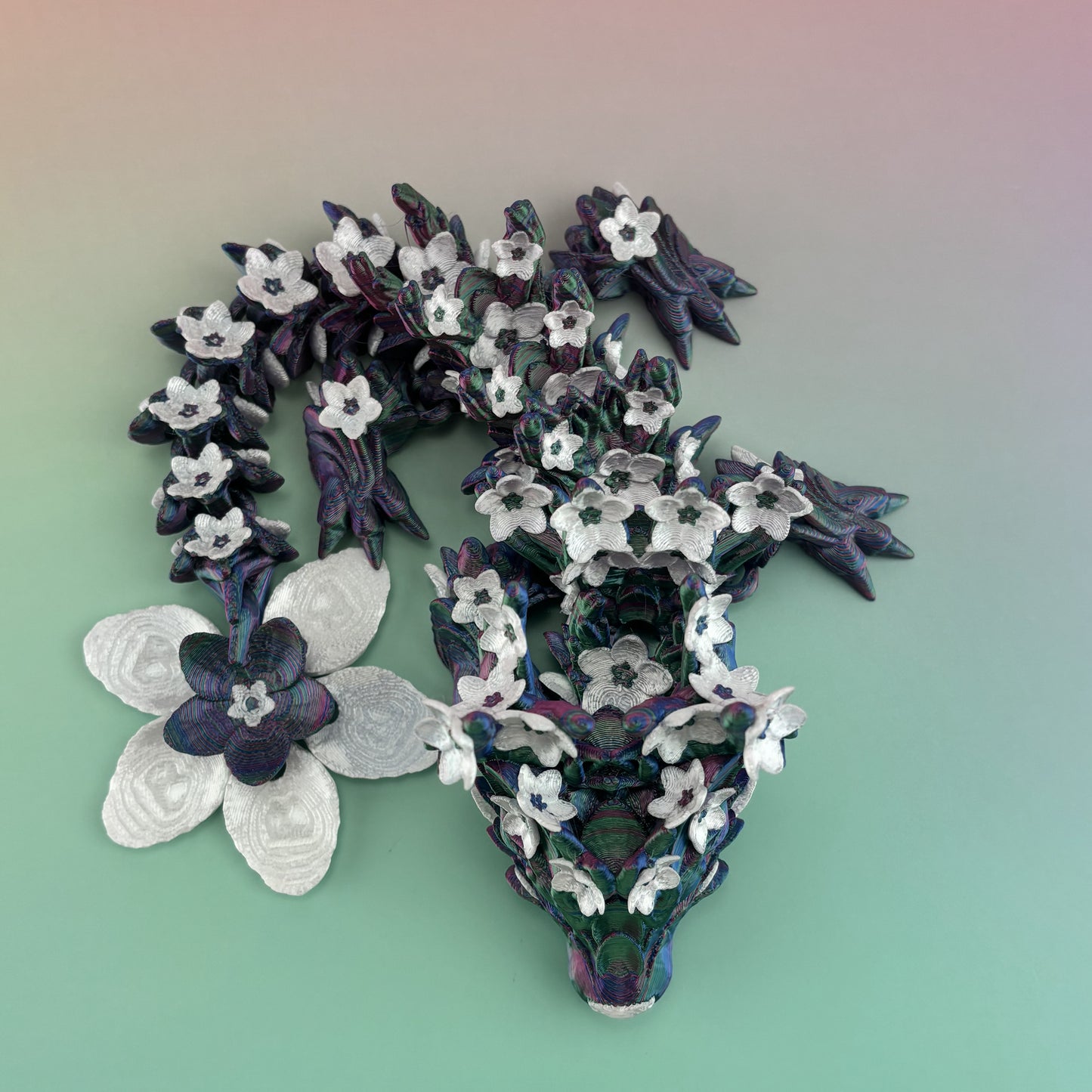 Baby Cherry Blossom Dragon Articulating 3D Printed Figure