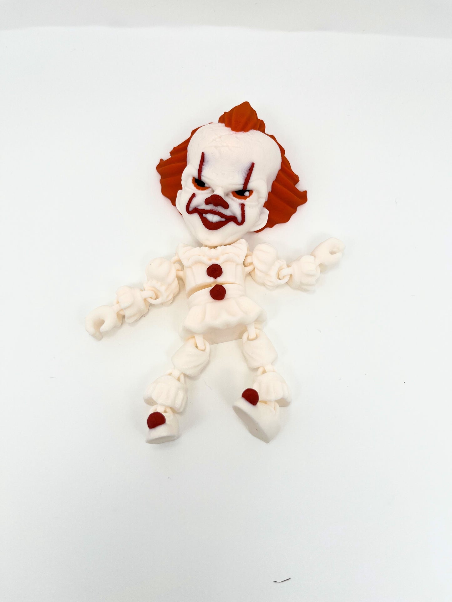 Pennywise Clown Figurine – Flexible Joints Fan Art (Halloween Inspired)