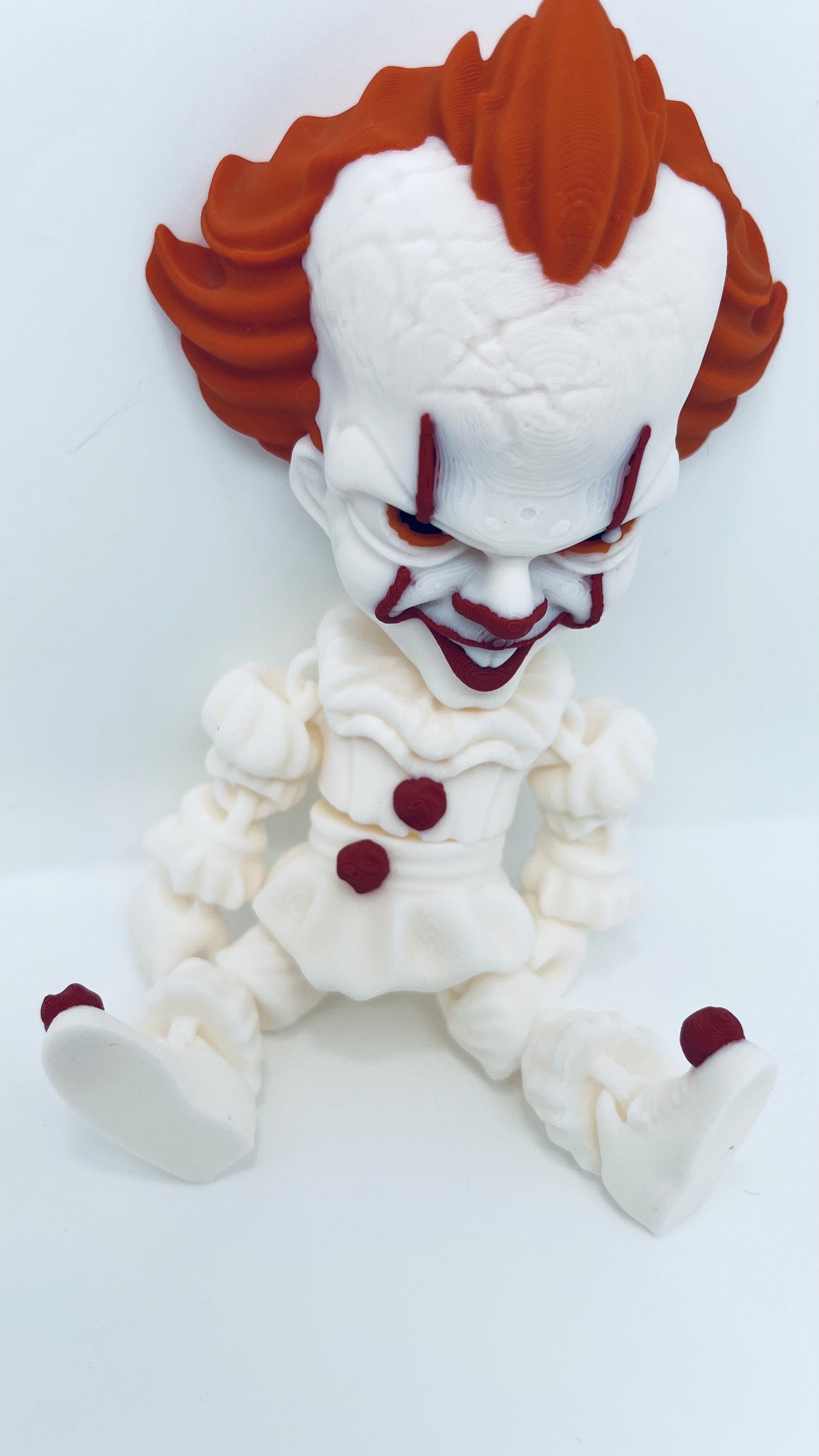 Pennywise Clown Figurine – Flexible Joints Fan Art (Halloween Inspired)