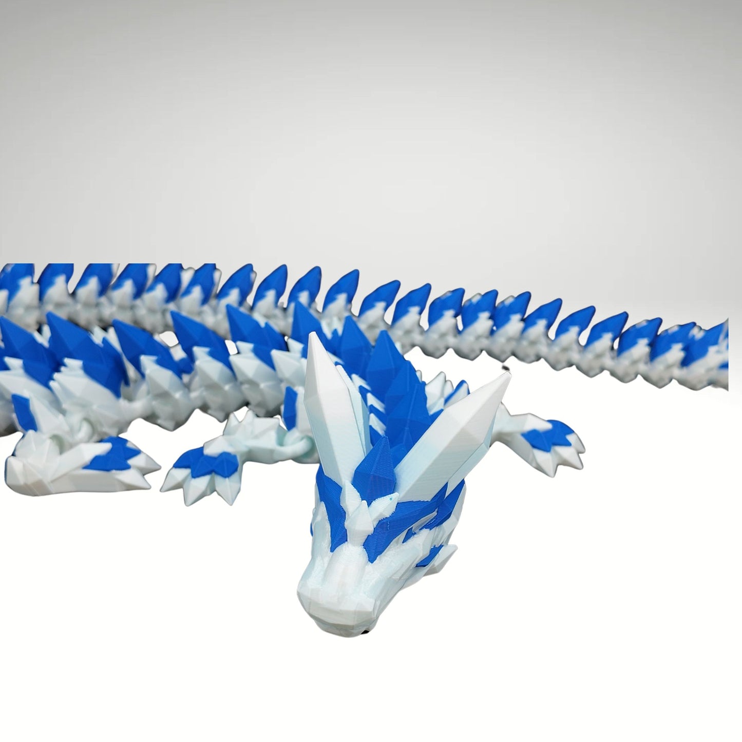 Crystal Dragon 33” Articulating Joints - - Collectible Figurine - ADHD, Autism, Stress and Anxiety Relief