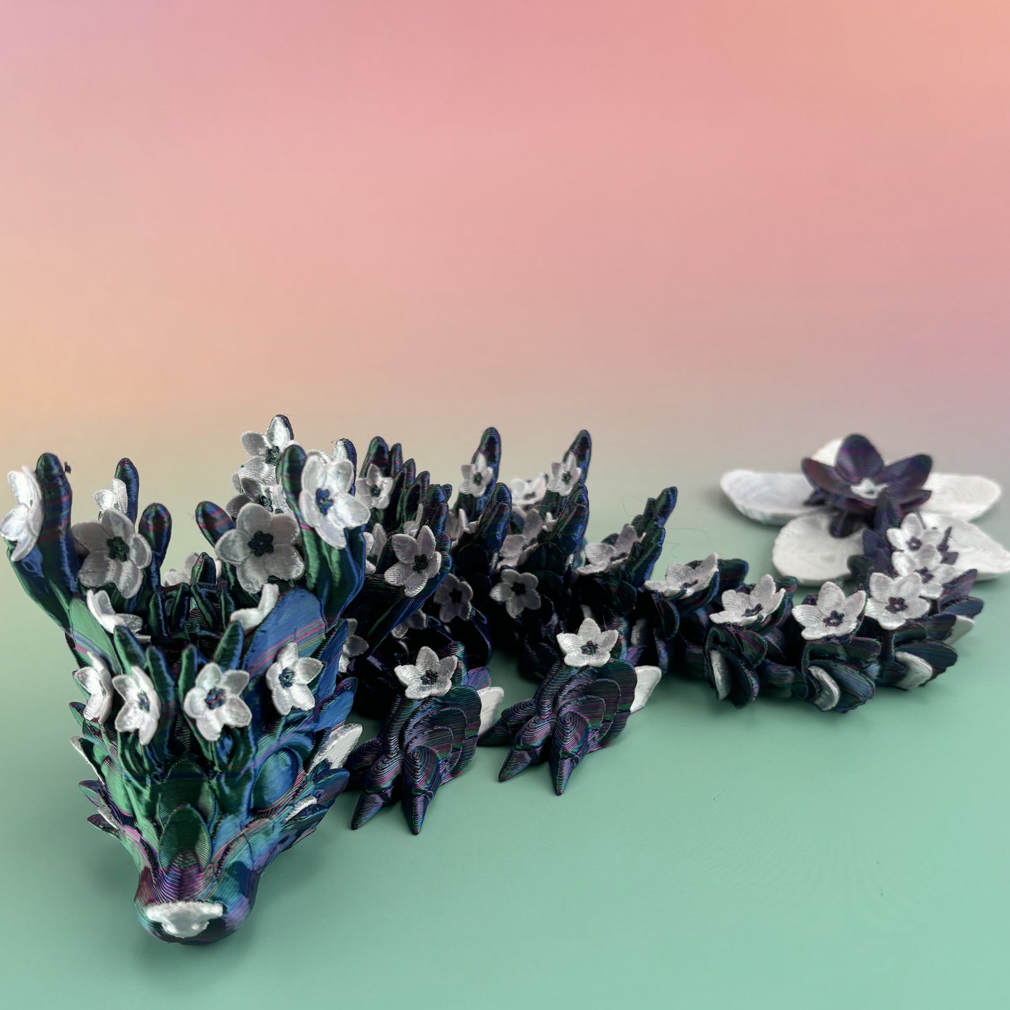Baby Cherry Blossom Dragon Articulating 3D Printed Figure